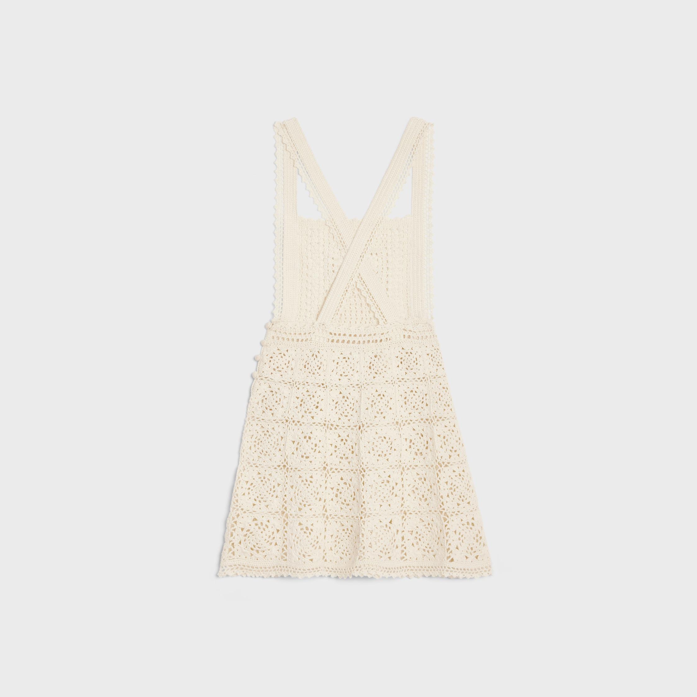 triomphe mini dress in crocheted cotton Product Image