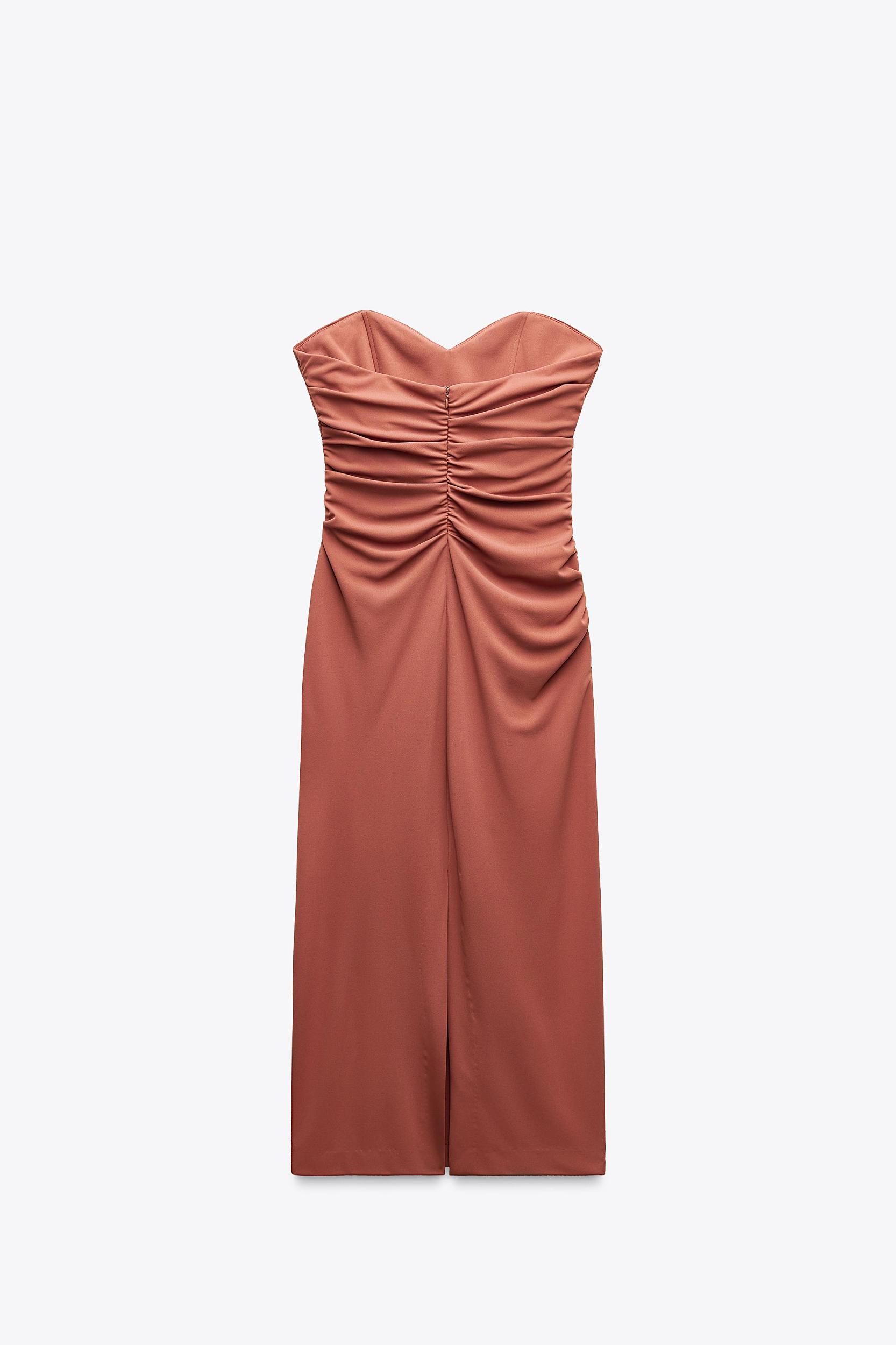 STRAPLESS MIDI DRESS Product Image