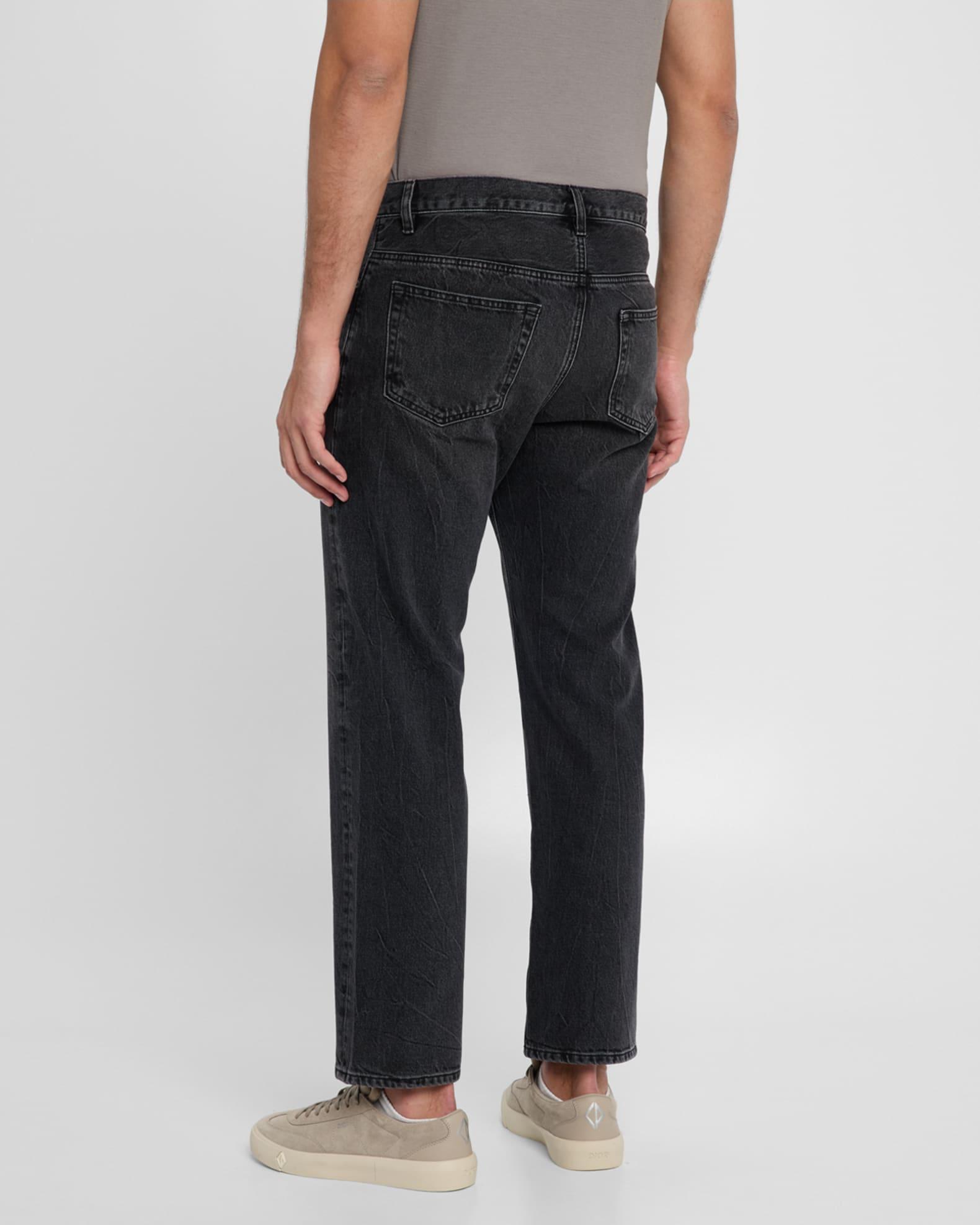 Men's Washed Straight-Leg Jeans Product Image