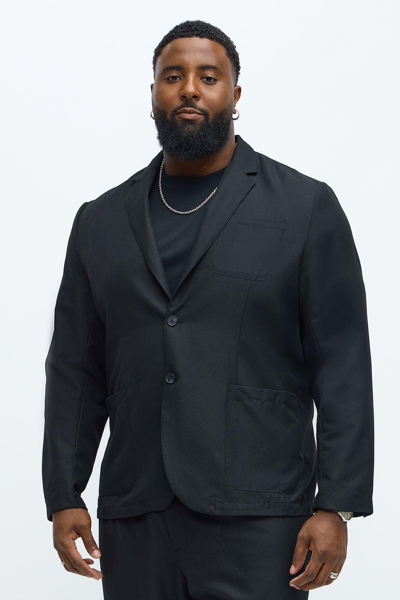 Slim Modern Lightweight Everyday Jacket - Black Product Image