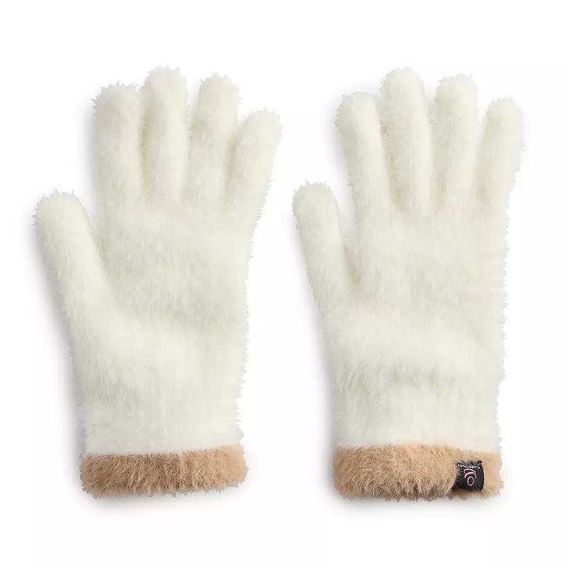 Womens Cuddl Duds Feather Knit Gloves Product Image