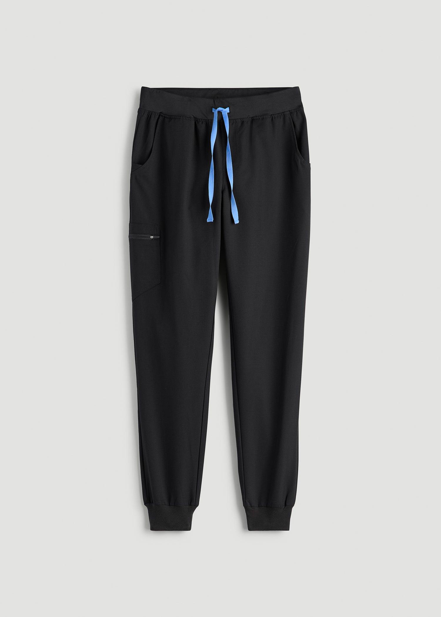 Scrub Joggers for Tall Women in Black Female Product Image