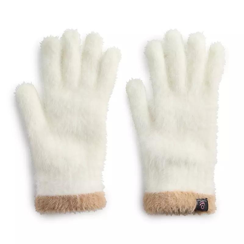 Womens Cuddl Duds Feather Knit Gloves Product Image