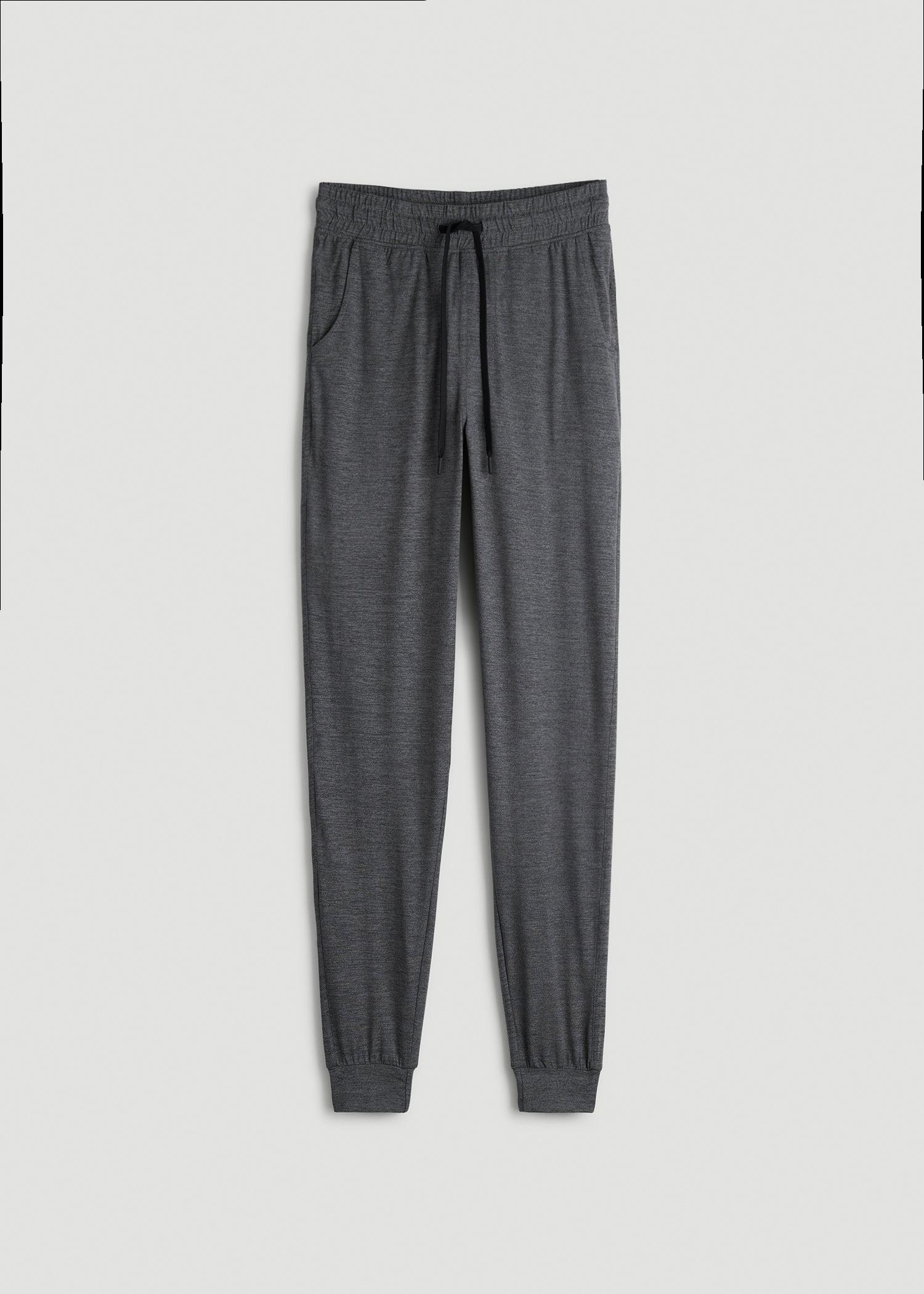 Weekender Stretch Lounge Joggers for Tall Men in Charcoal Mix Male Product Image