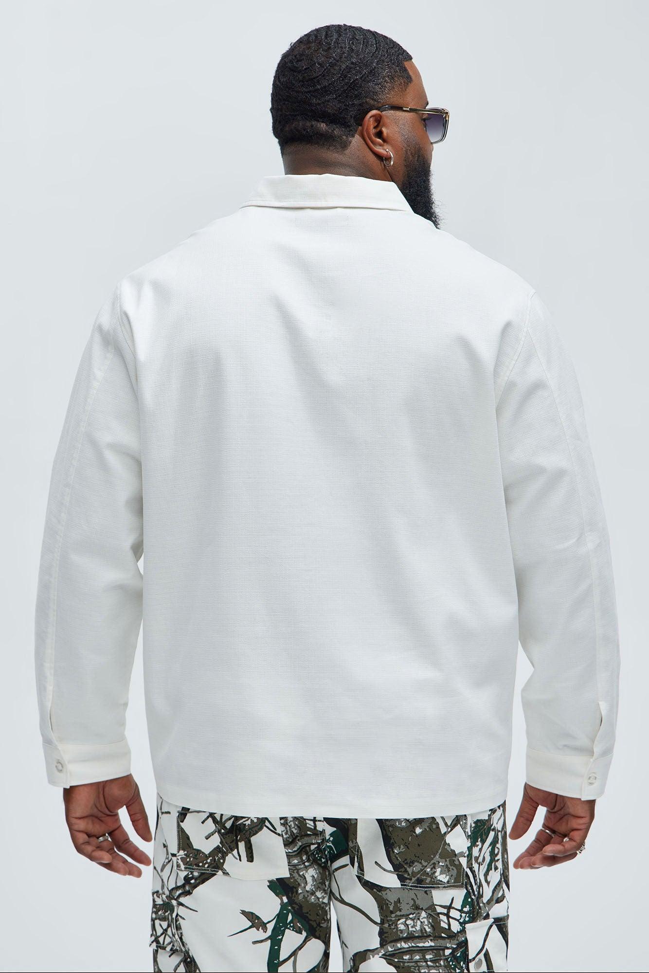 Eastman Pocket Button Up Shirt - Off White Product Image