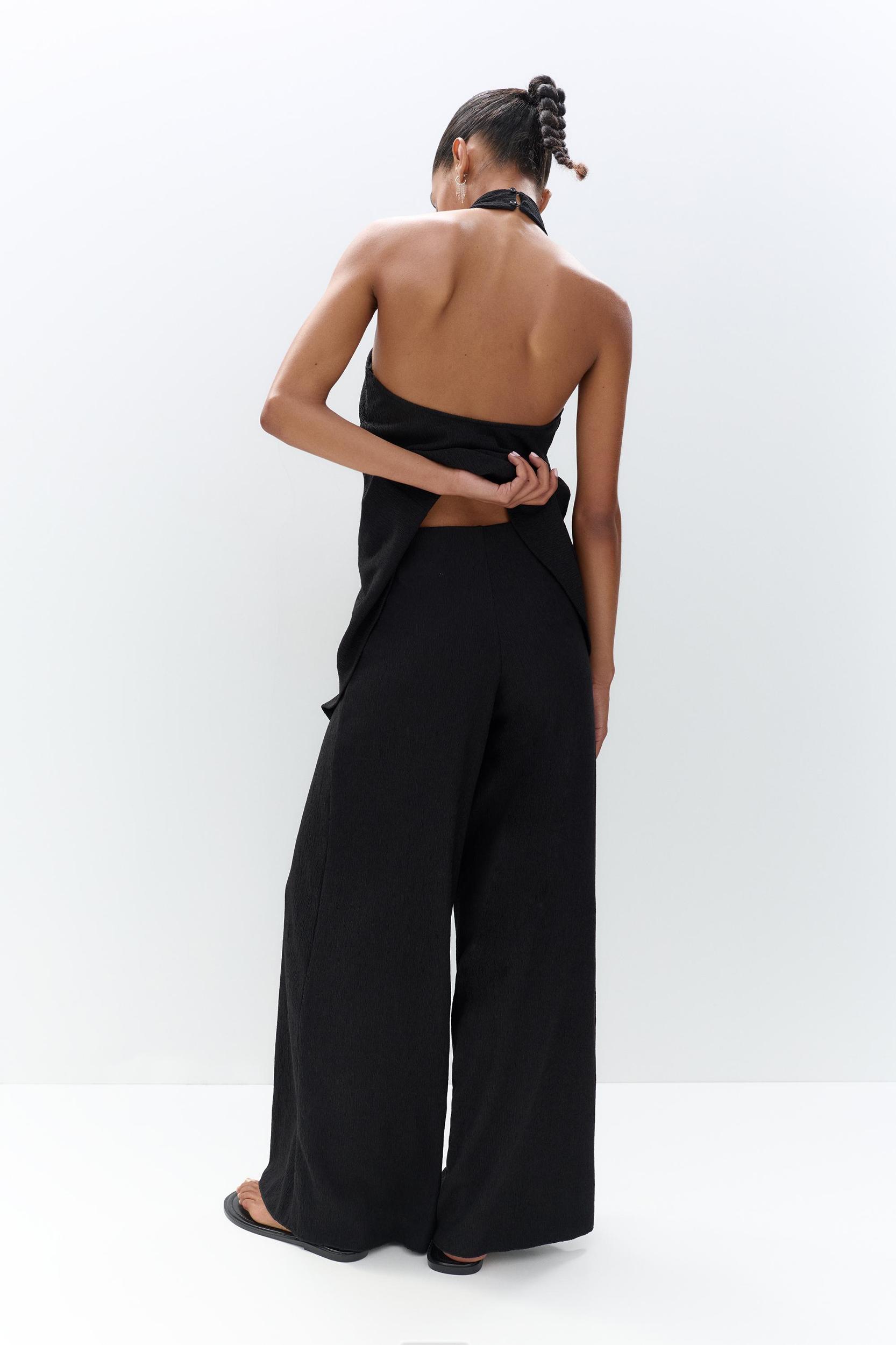 Rustic wide-leg pants Product Image