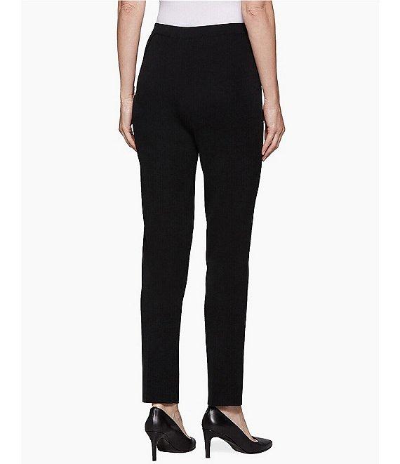 Ming Wang Straight Leg Knit Pull-On Pants Product Image