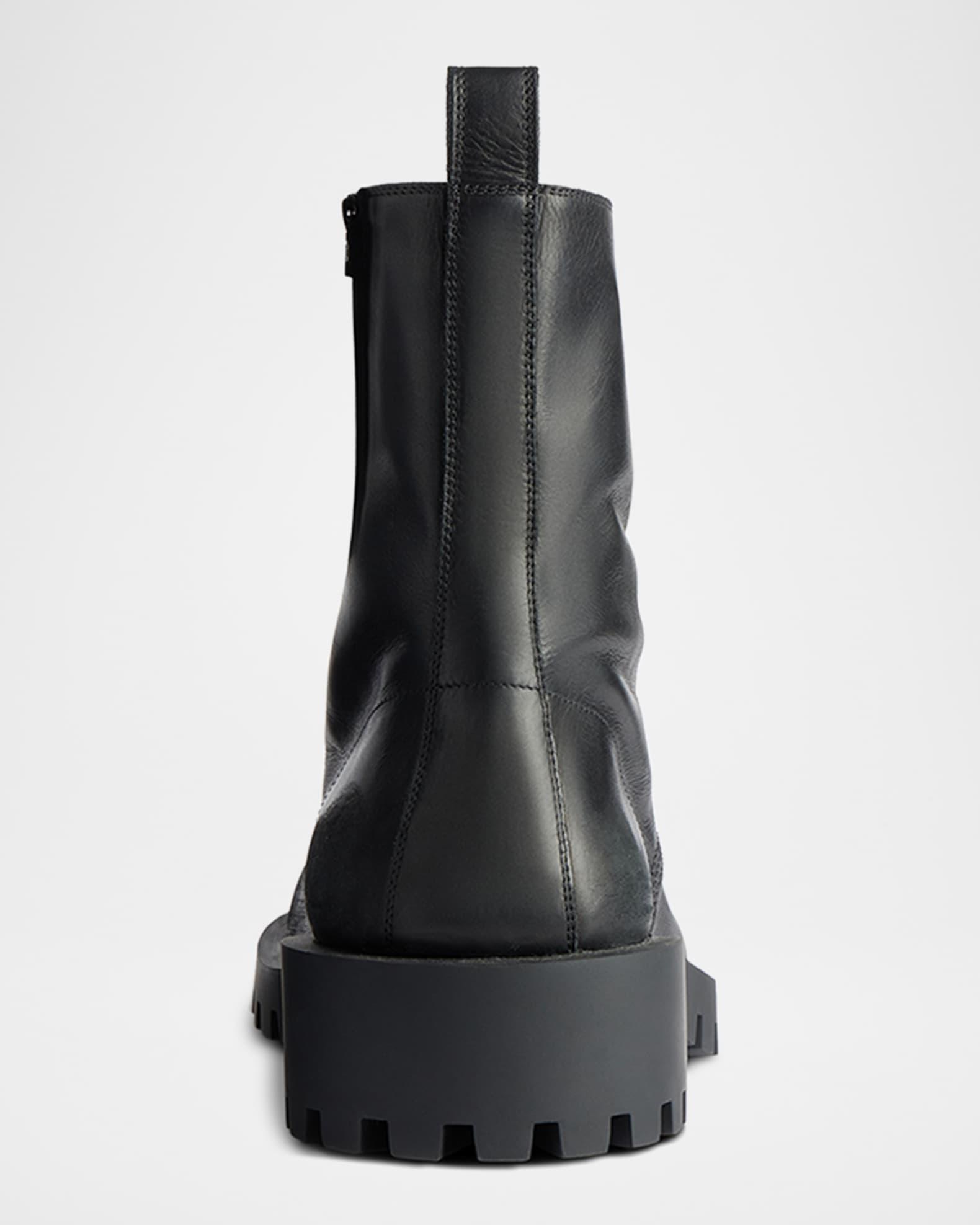 Men's Hummer Leather Lace-Up Booties with Charms Product Image