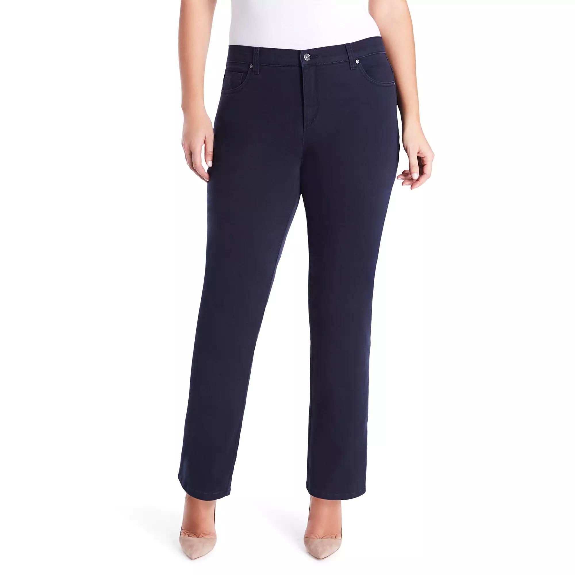 Plus Size Gloria Vanderbilt Amanda Classic Jeans, Womens Black Affair Product Image