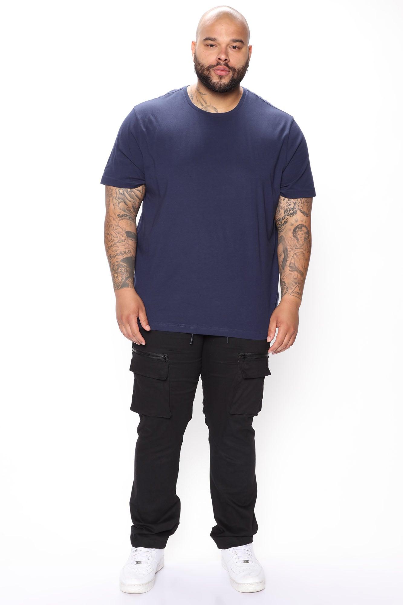 Essential Short Sleeve Crew Tee - Navy Product Image