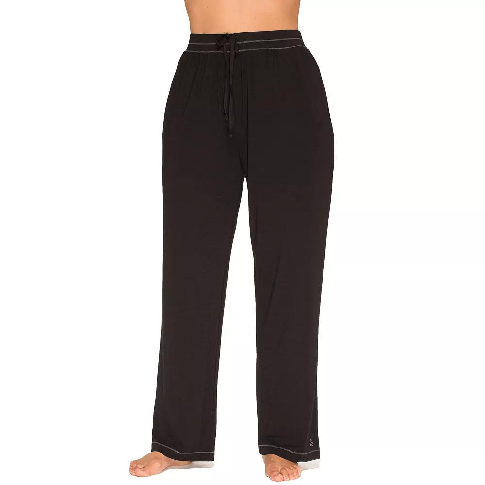 Plus Size Cuddl Duds® Essentials Pajama Pants, Women's, Size: 2XL, Black Product Image