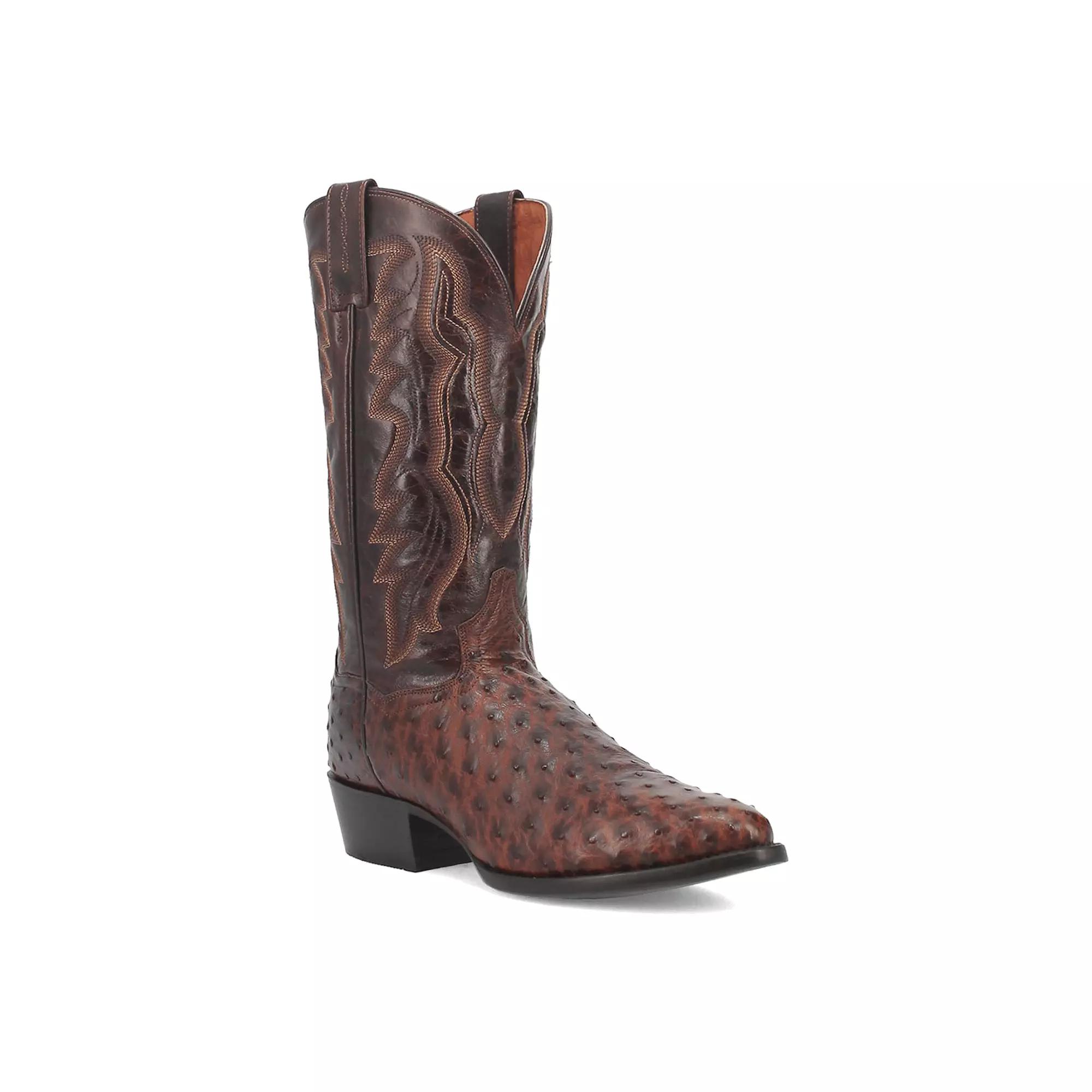 Dan Post Mens Pershing Full Quill Ostrich 13 Western Boots Product Image