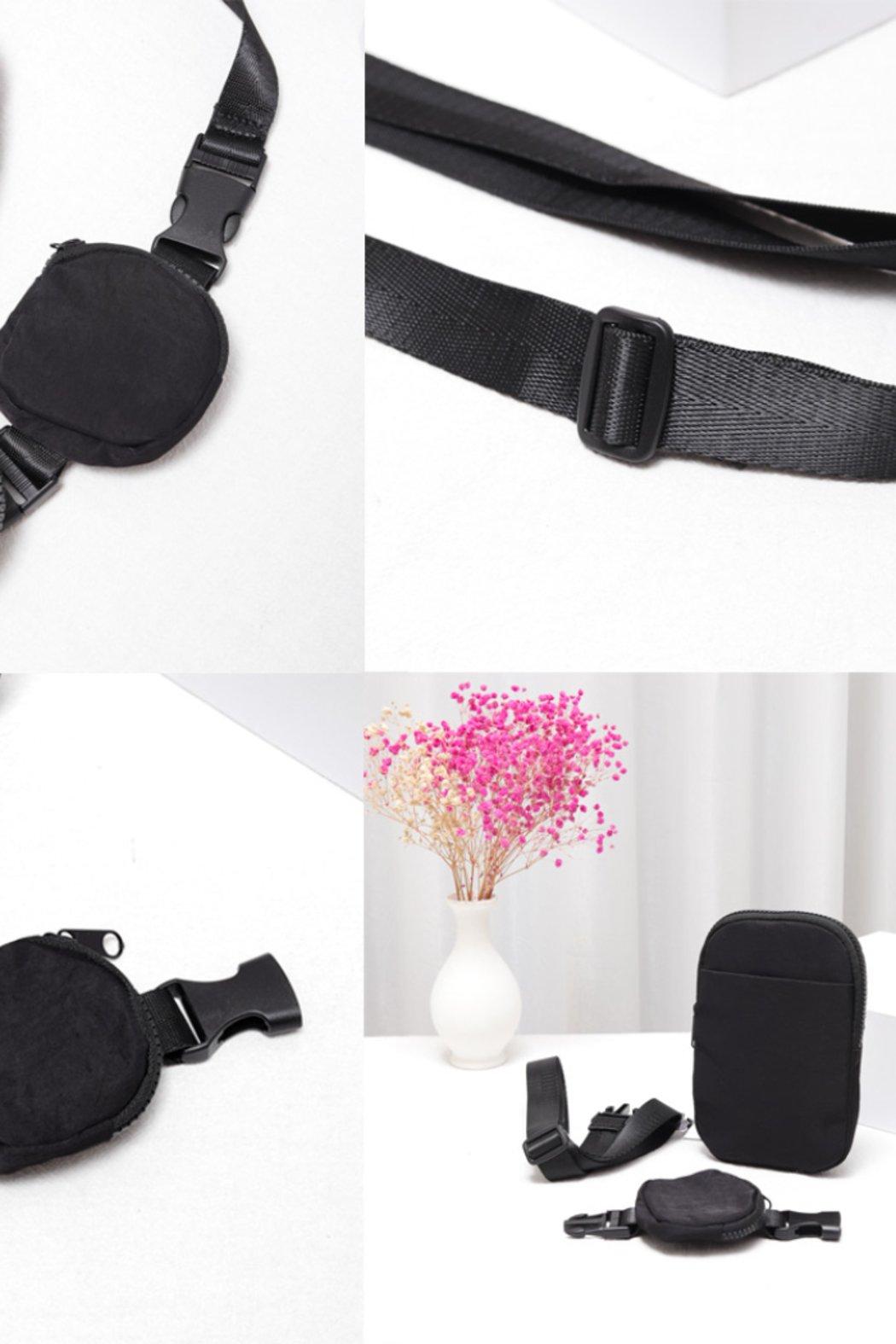 Solid Nylon Sling Bag / Fanny Pack / Belt Bag Product Image