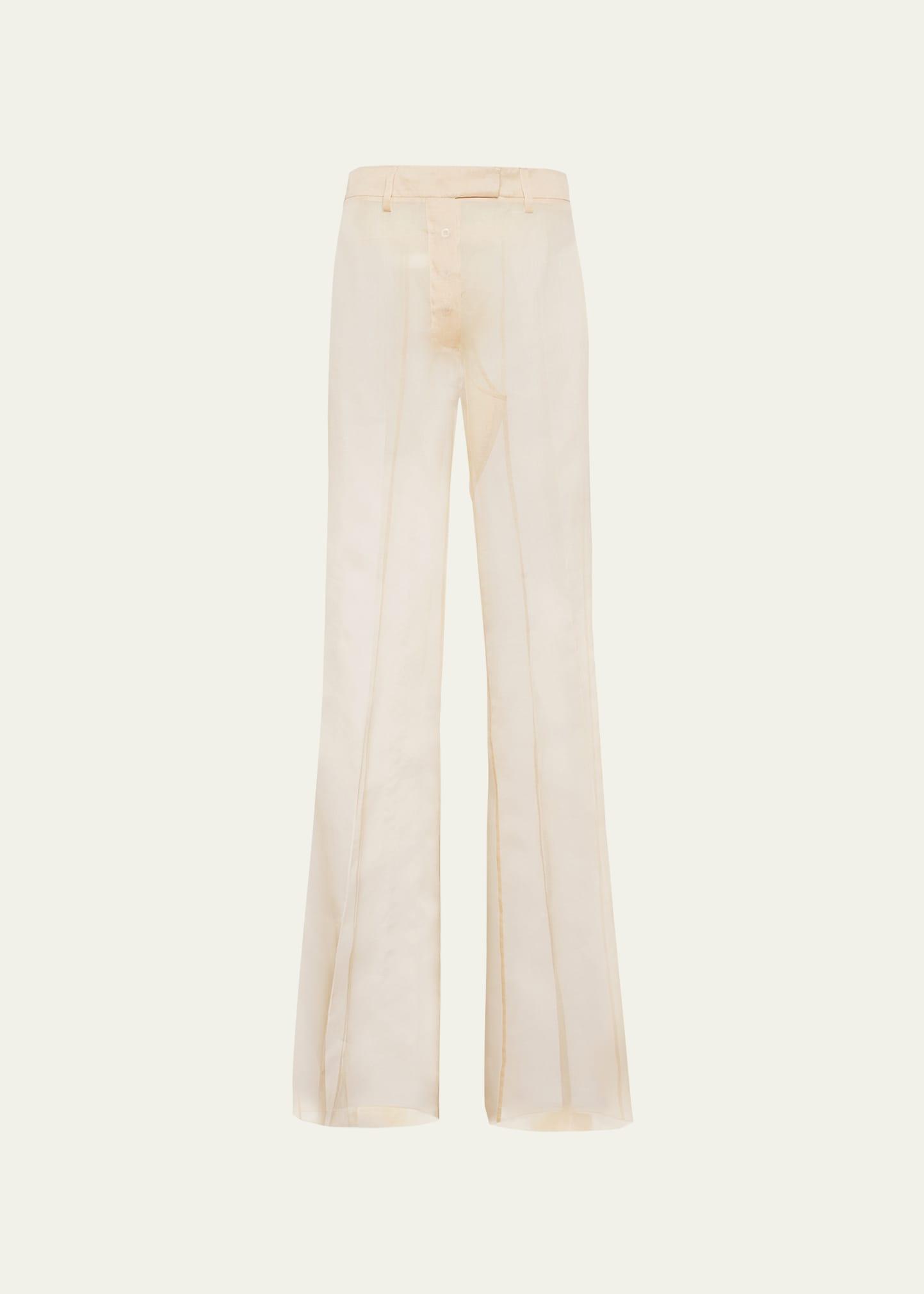 Flared Organza Pants Product Image
