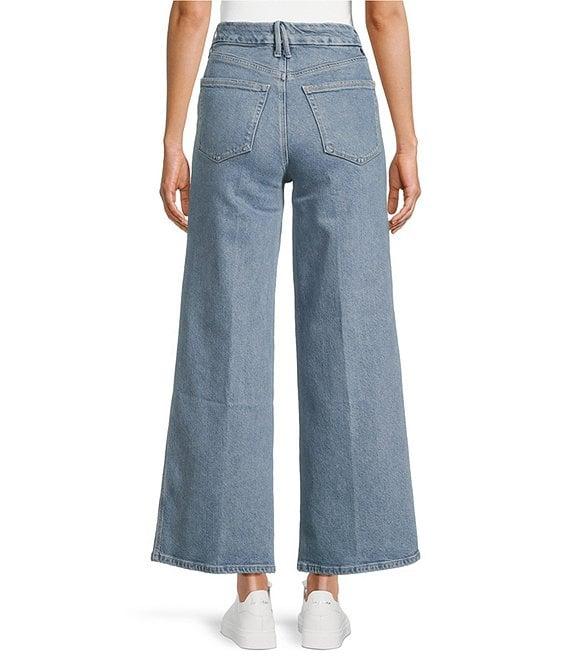 Good American Soft Tech Good Skate Cropped Wide Leg Jeans Product Image