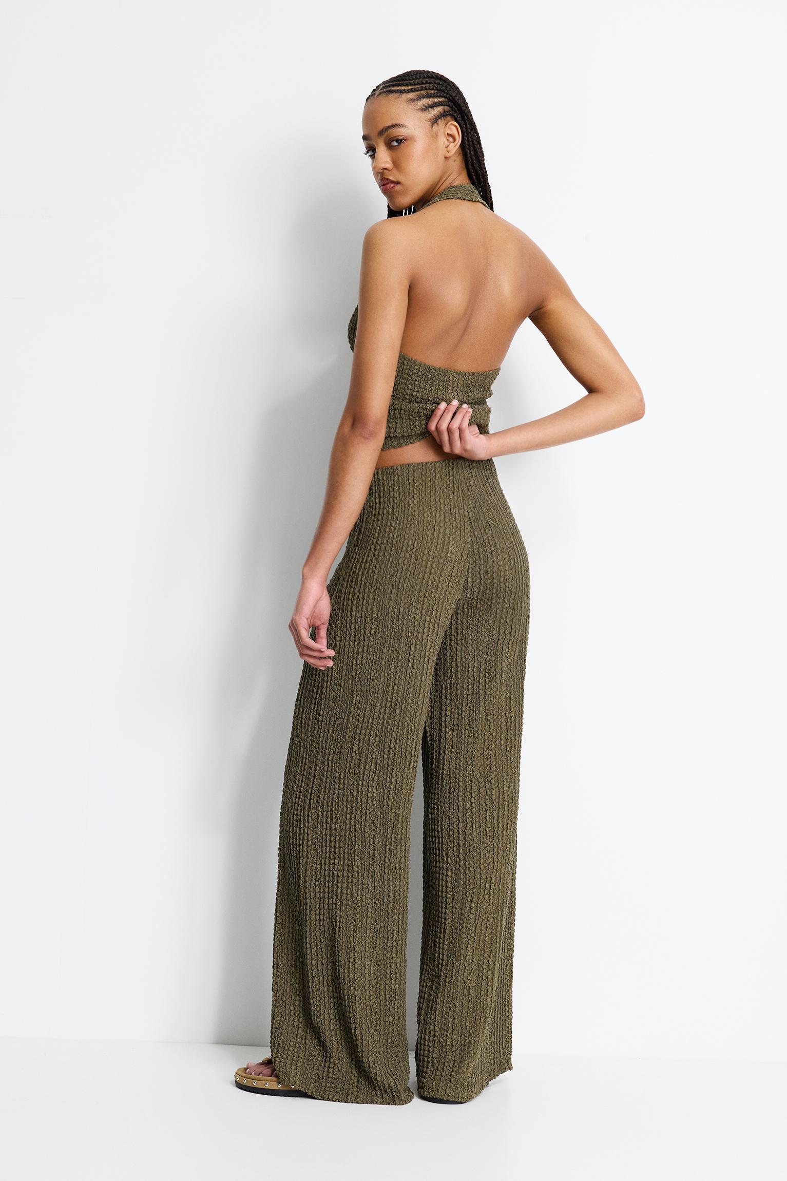 Creased-effect pants Product Image