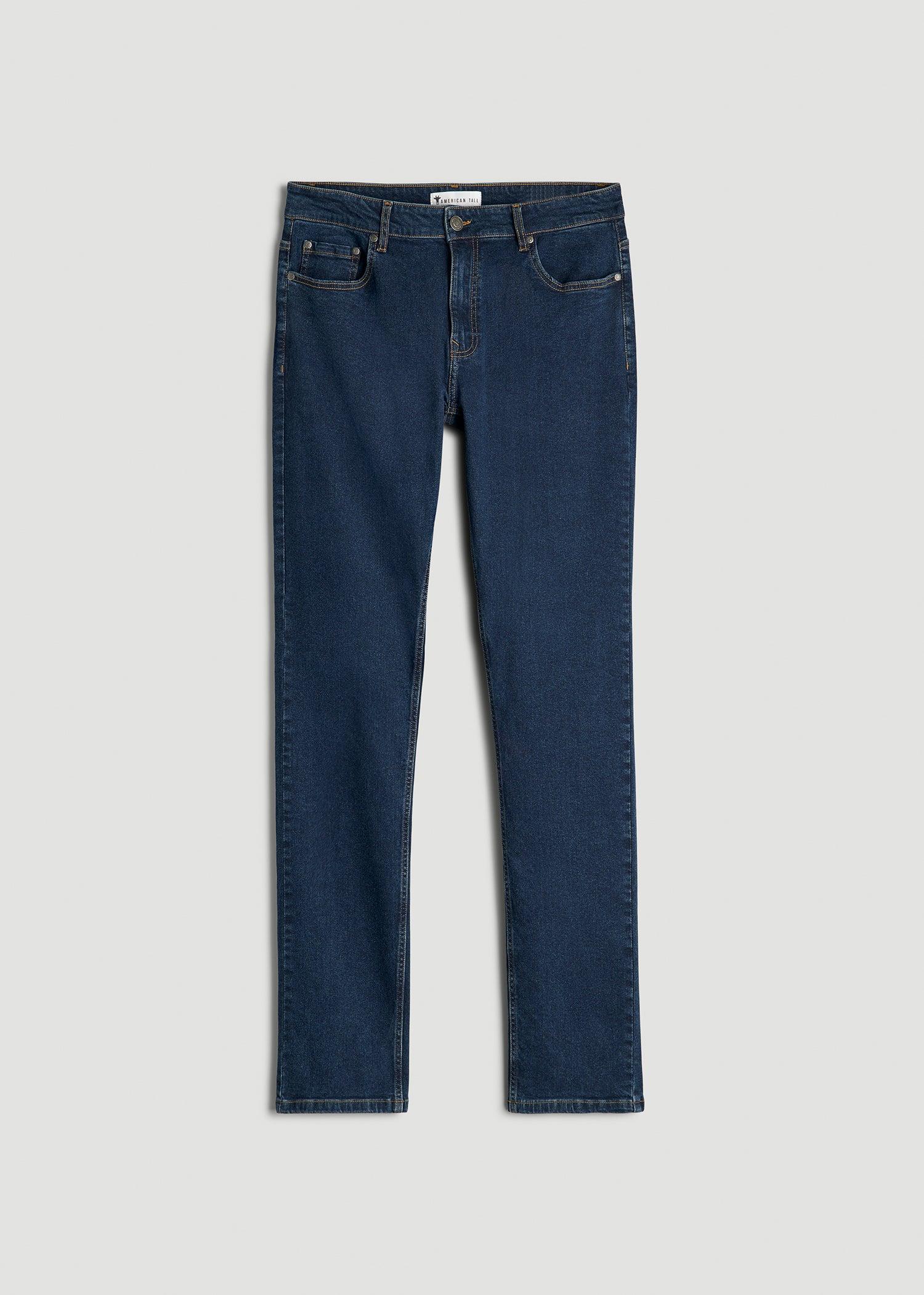 A.T. Basics Men's Dylan Slim Fit Jeans for Tall Men in Charged Blue Male Product Image