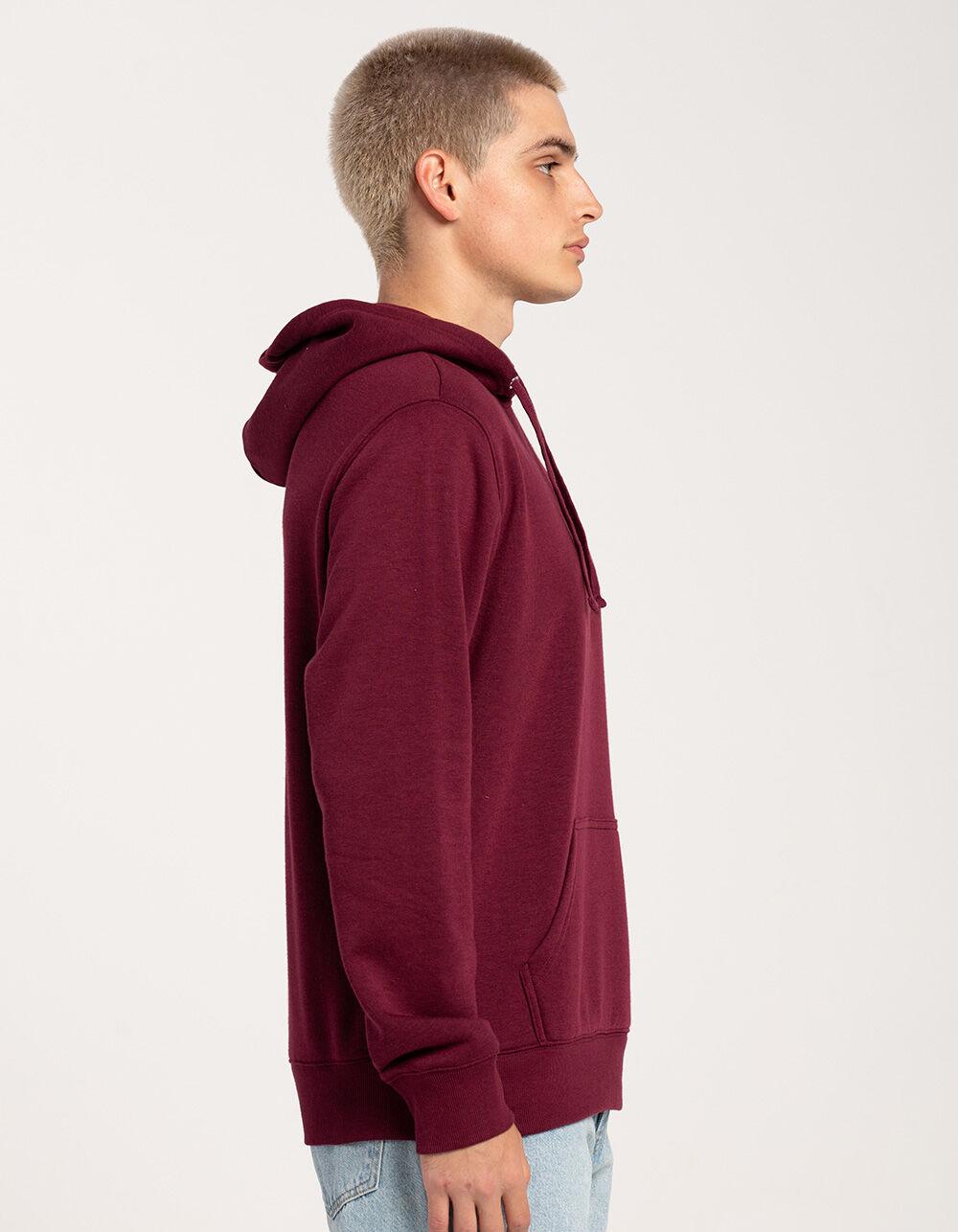 RSQ Mens Pullover Fleece Hoodie - BURGUNDY Product Image