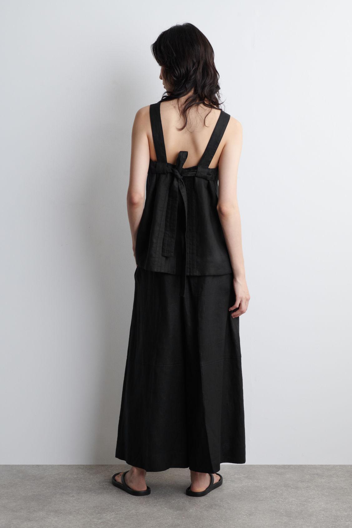 TIE-BACK LINEN TOP Product Image