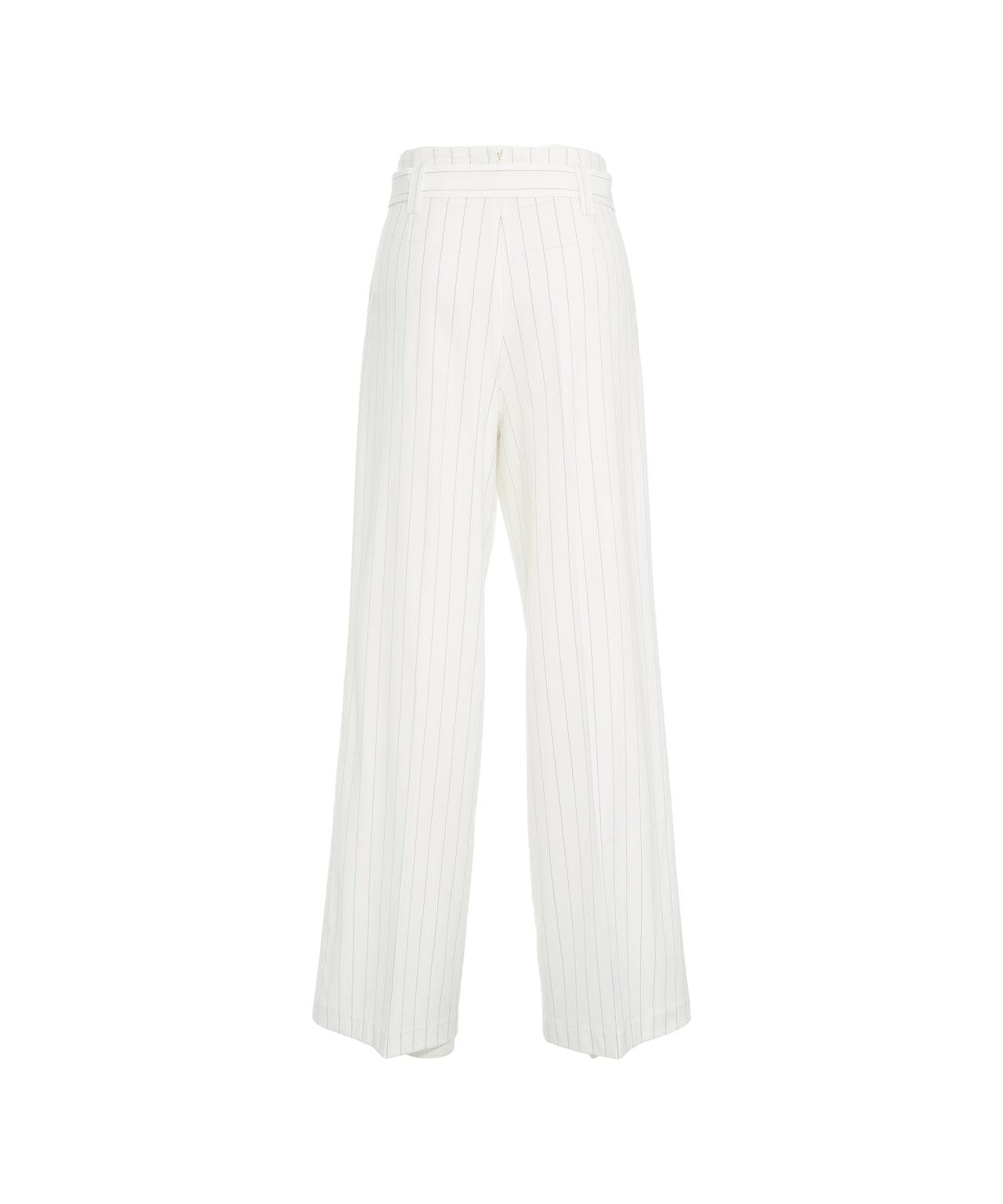 Palazzo pants with waist belt Product Image
