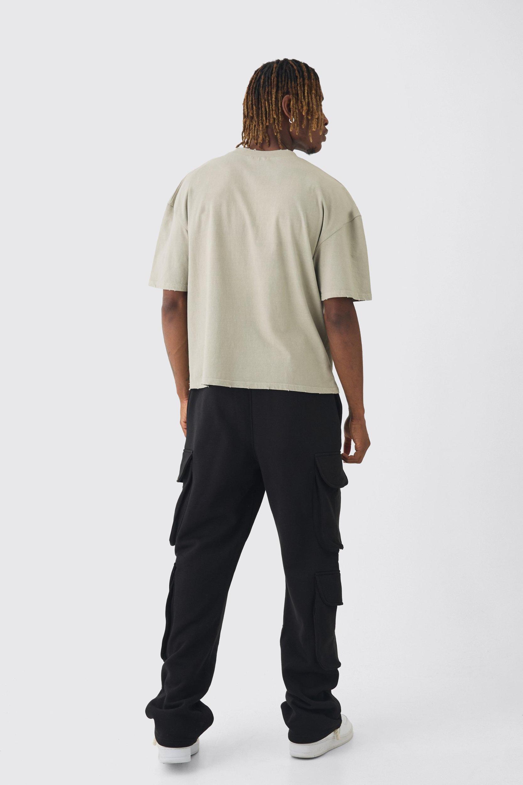 Tall Relaxed Cargo Pocket Sweatpants | boohooMAN USA Product Image