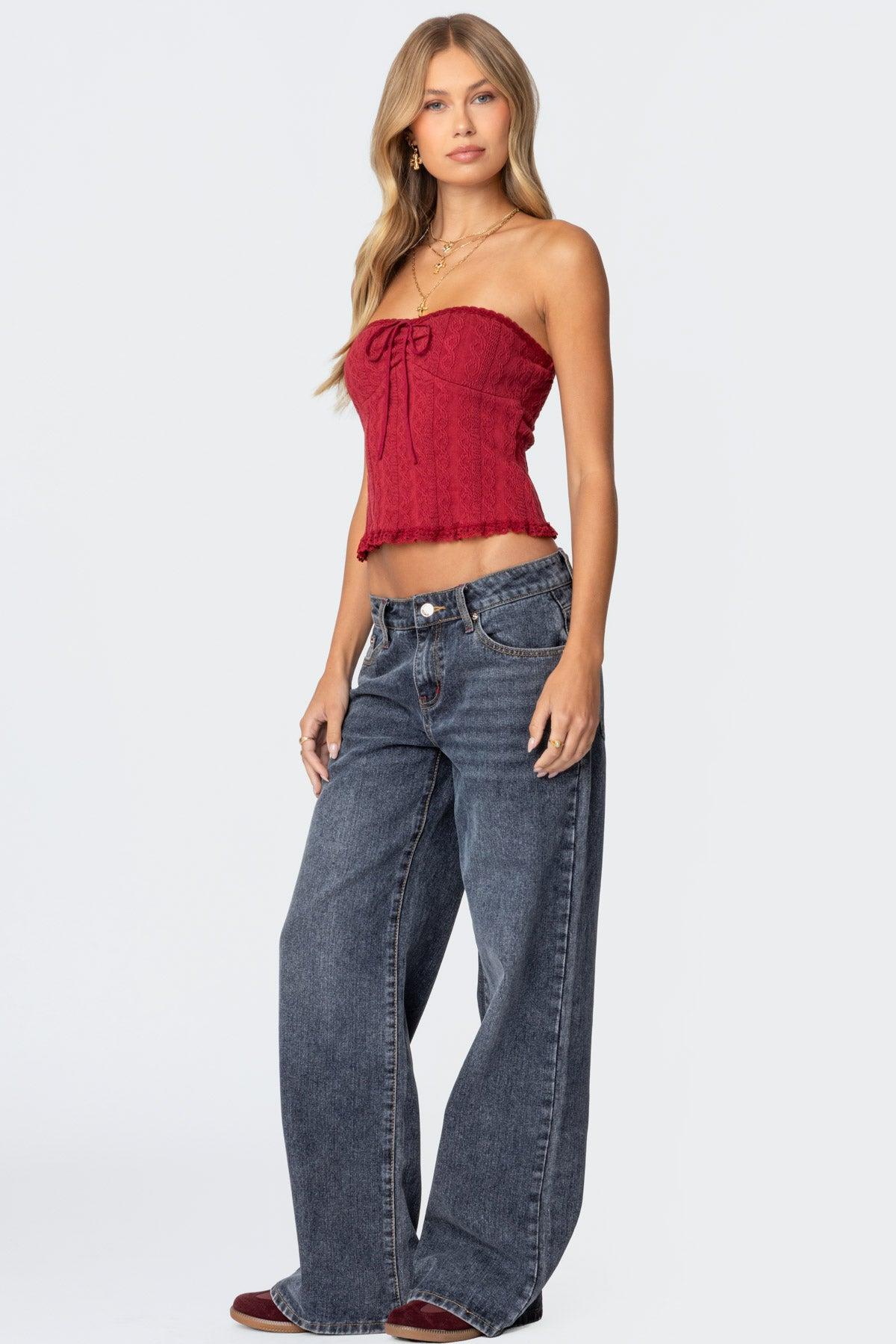 Ace Low Rise Baggy Jeans Product Image