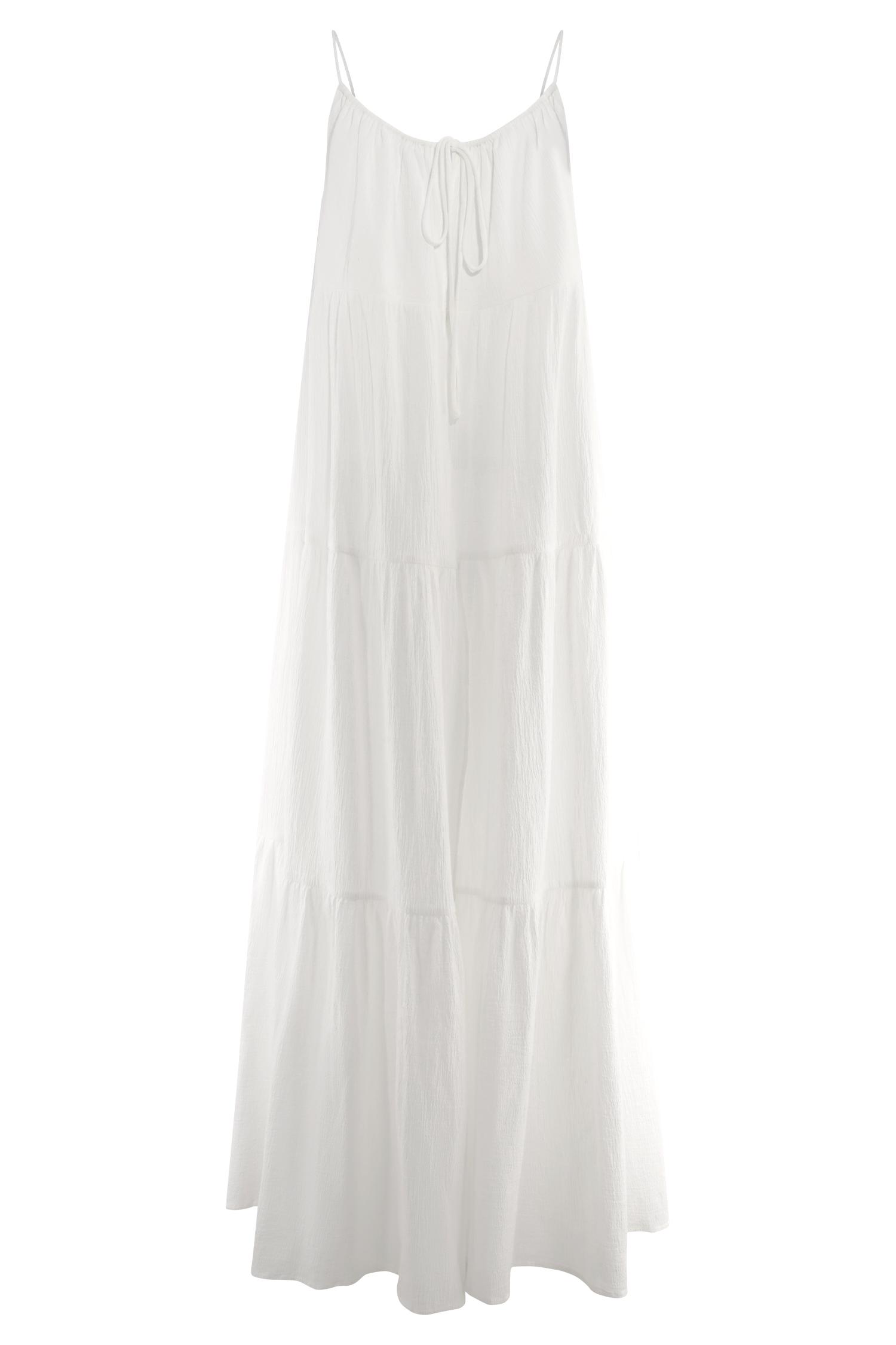 Lenny Front Tie Top - White Product Image