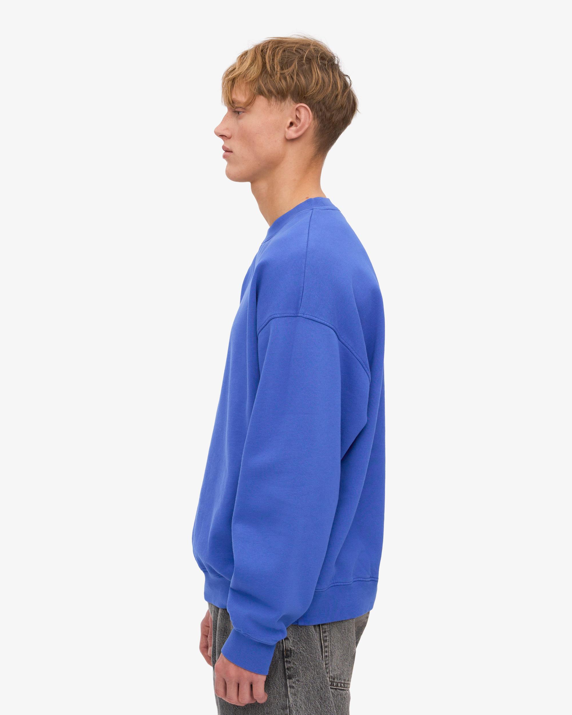 Organic Oversized Crew - Sapphire Blue Product Image