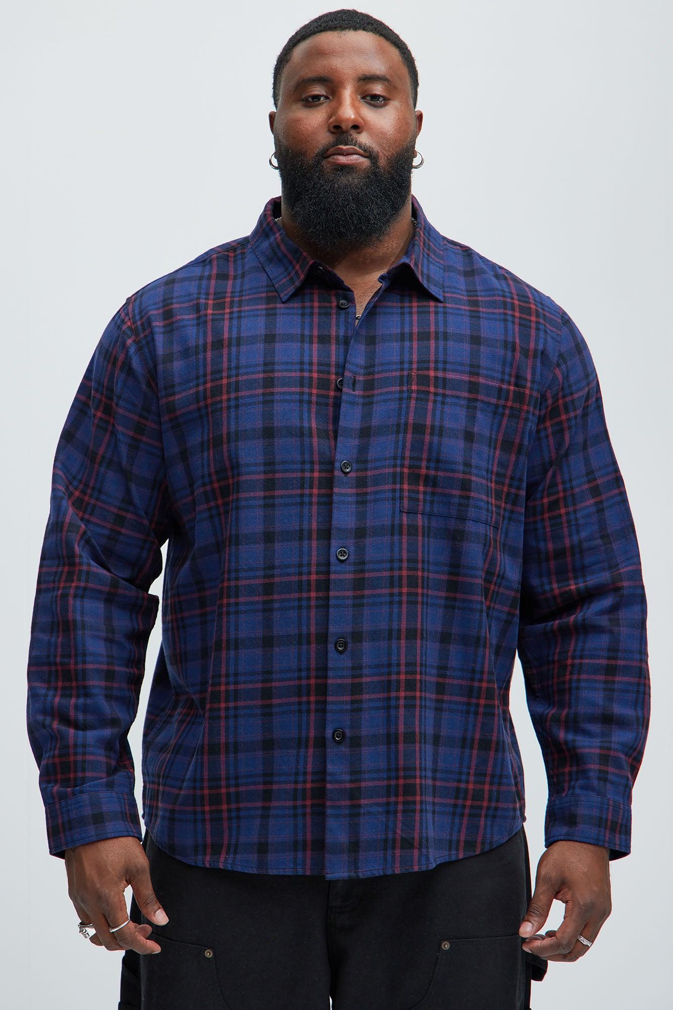 Bonad Plaid Shirt - Blue/combo Male Product Image