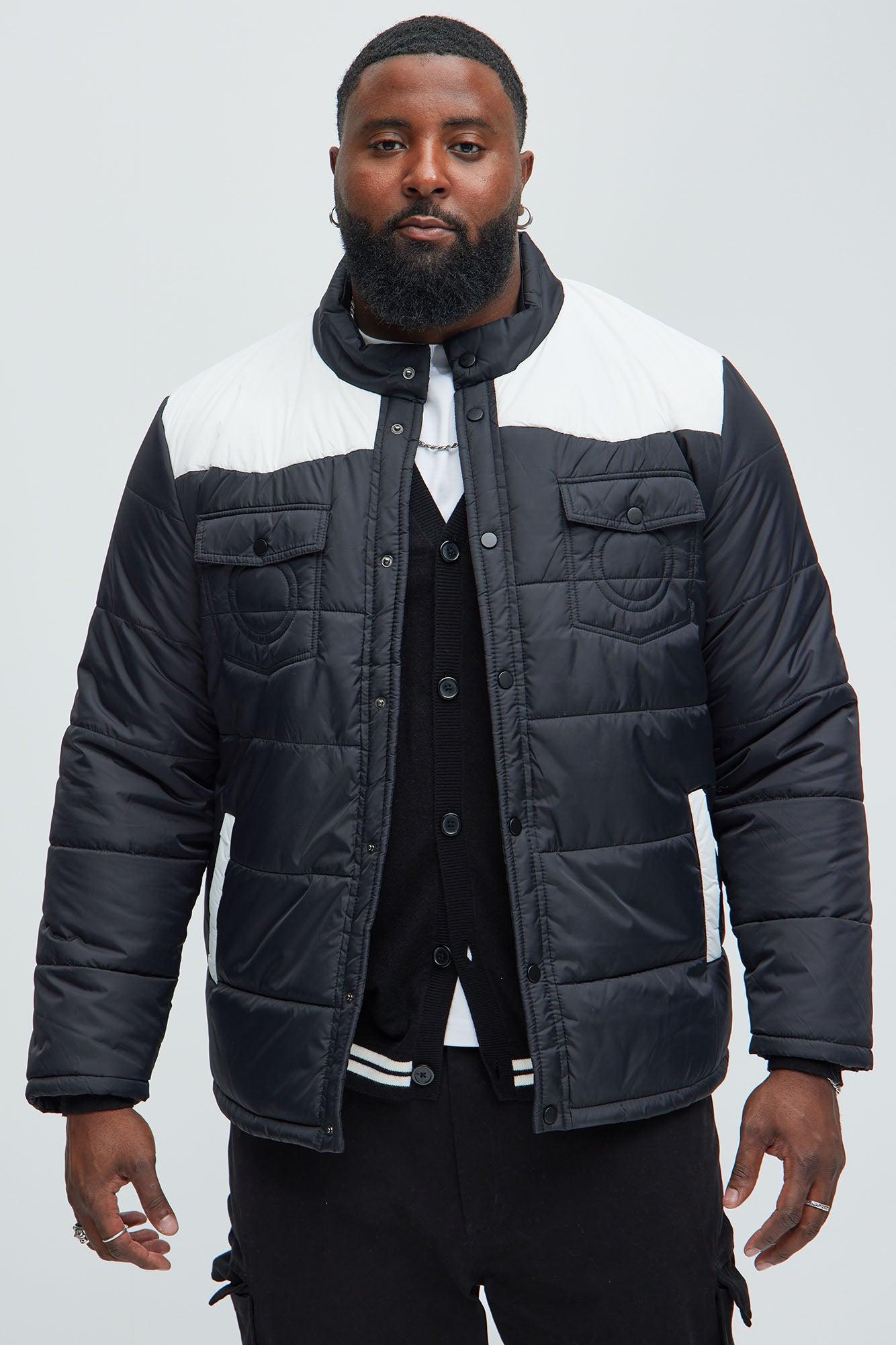 Trent Puffer Jacket - White Product Image