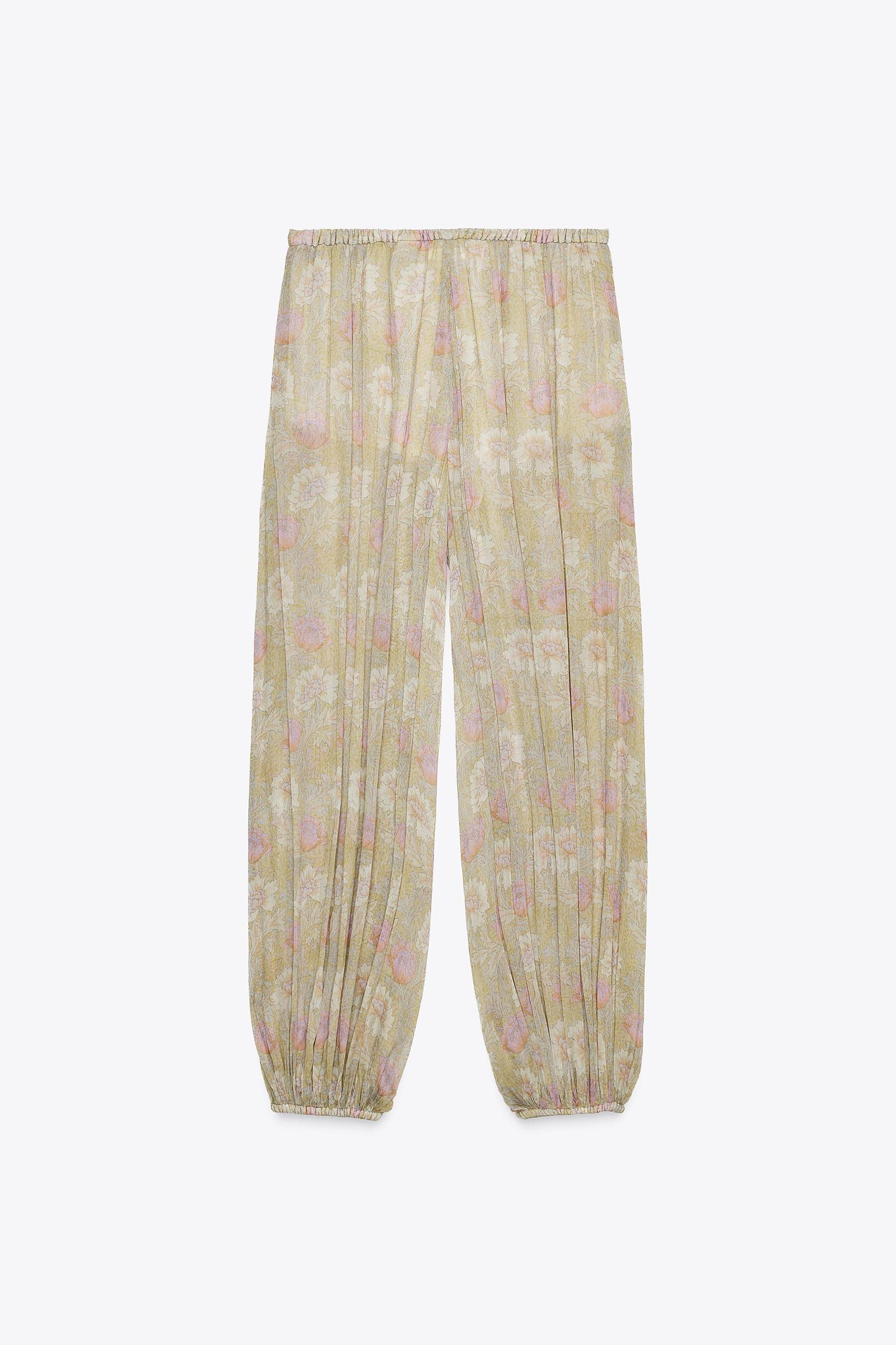 ZW COLLECTION FLORAL BALLOON PANTS Product Image