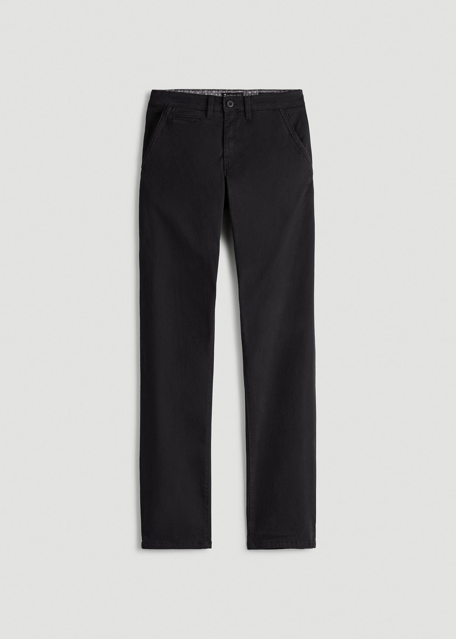 Carman TAPERED Chinos for Tall Men in Black Male Product Image