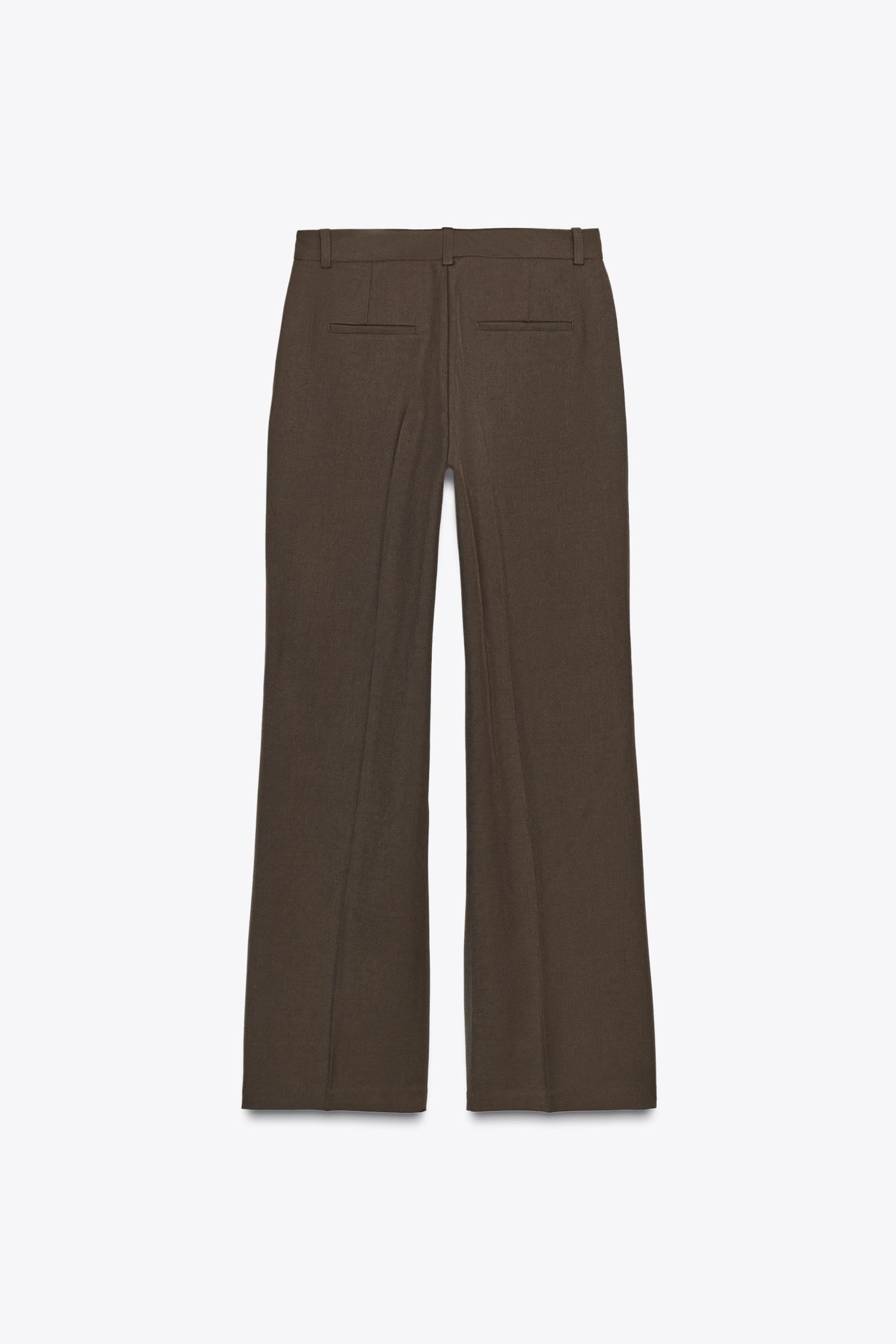 HIGH-WAISTED STRAIGHT LEG PANTS Product Image