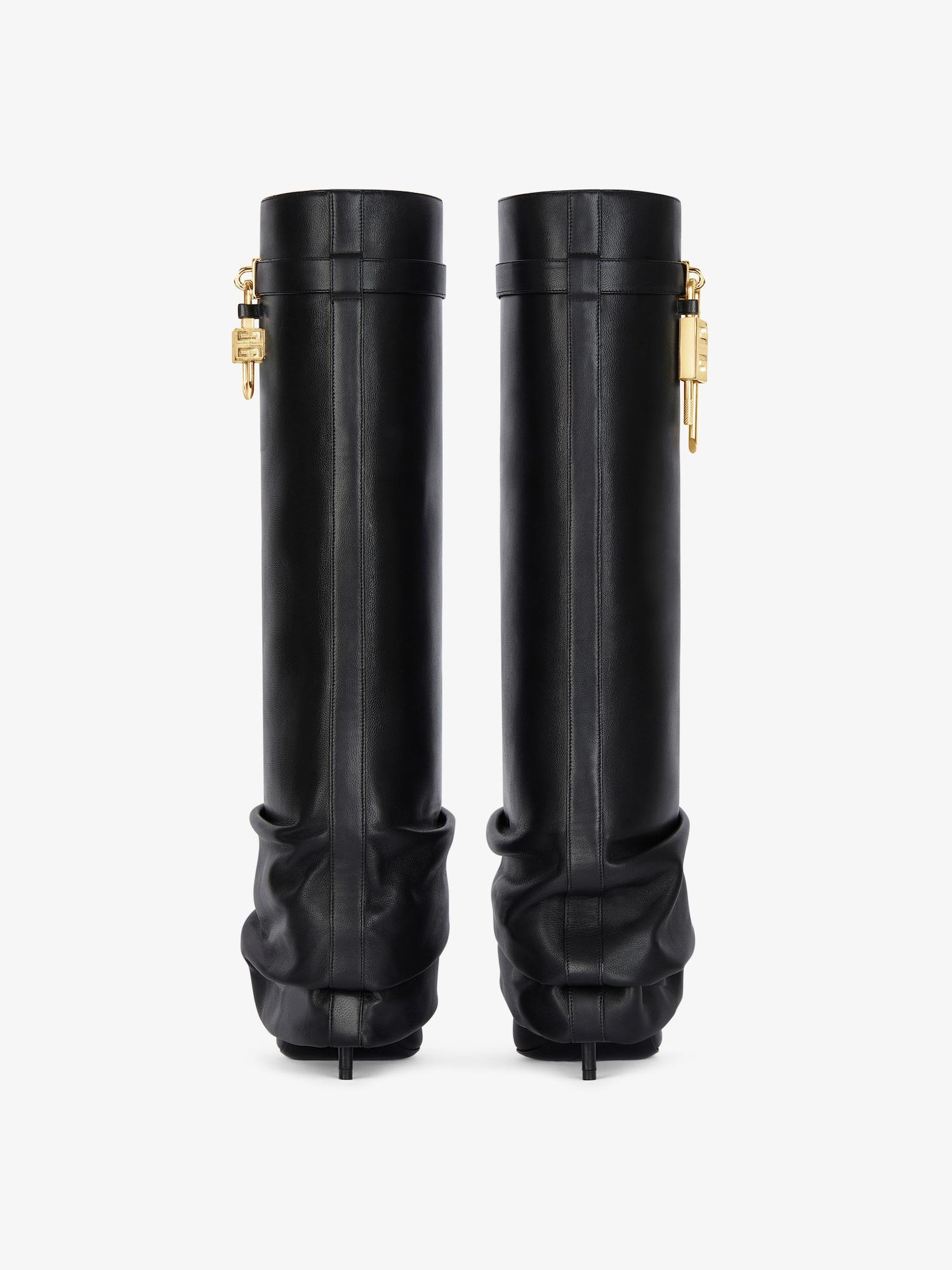 Shark Lock Stiletto boots in nappa leather Product Image