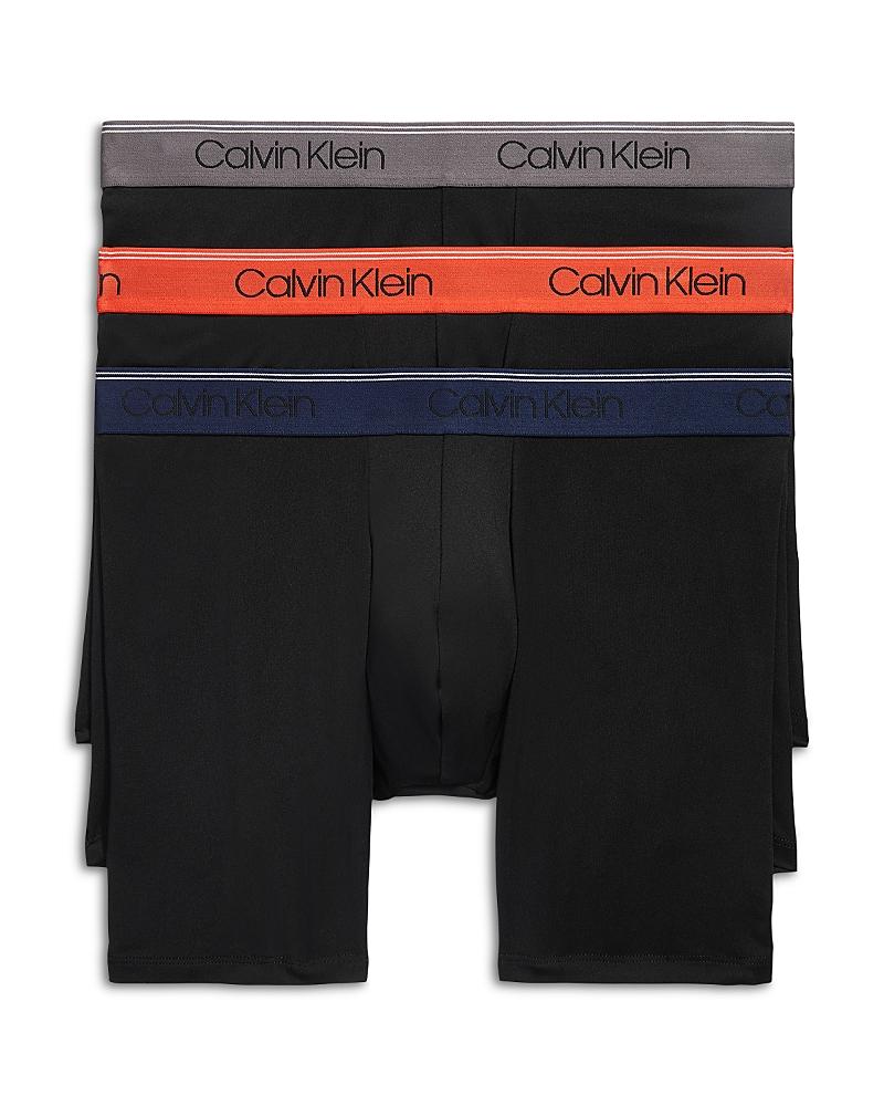 Calvin Klein Microfiber Stretch Wicking Boxer Briefs, Pack of 3 Product Image