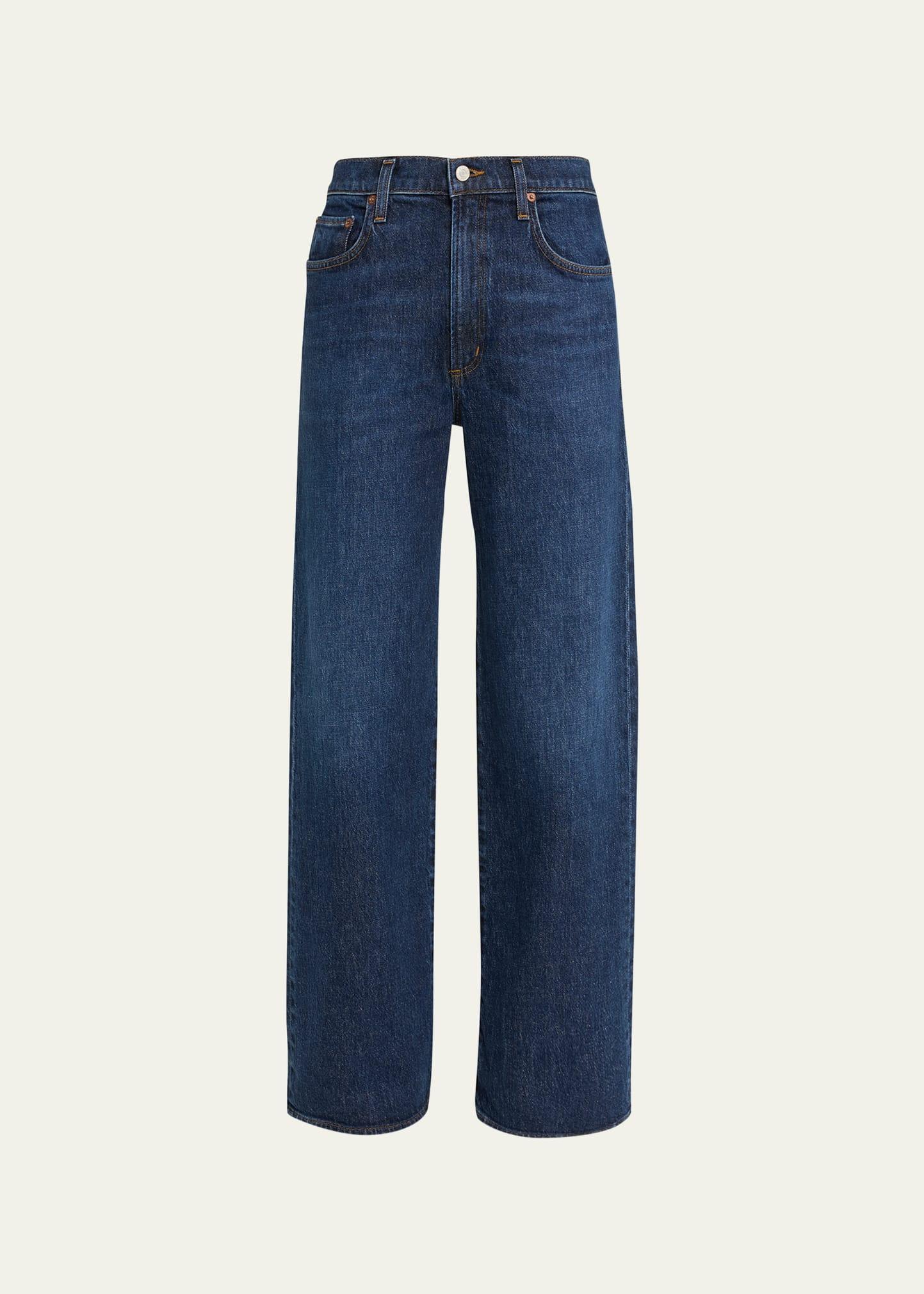 Harper Mid-Rise Wide-Leg Jeans Product Image