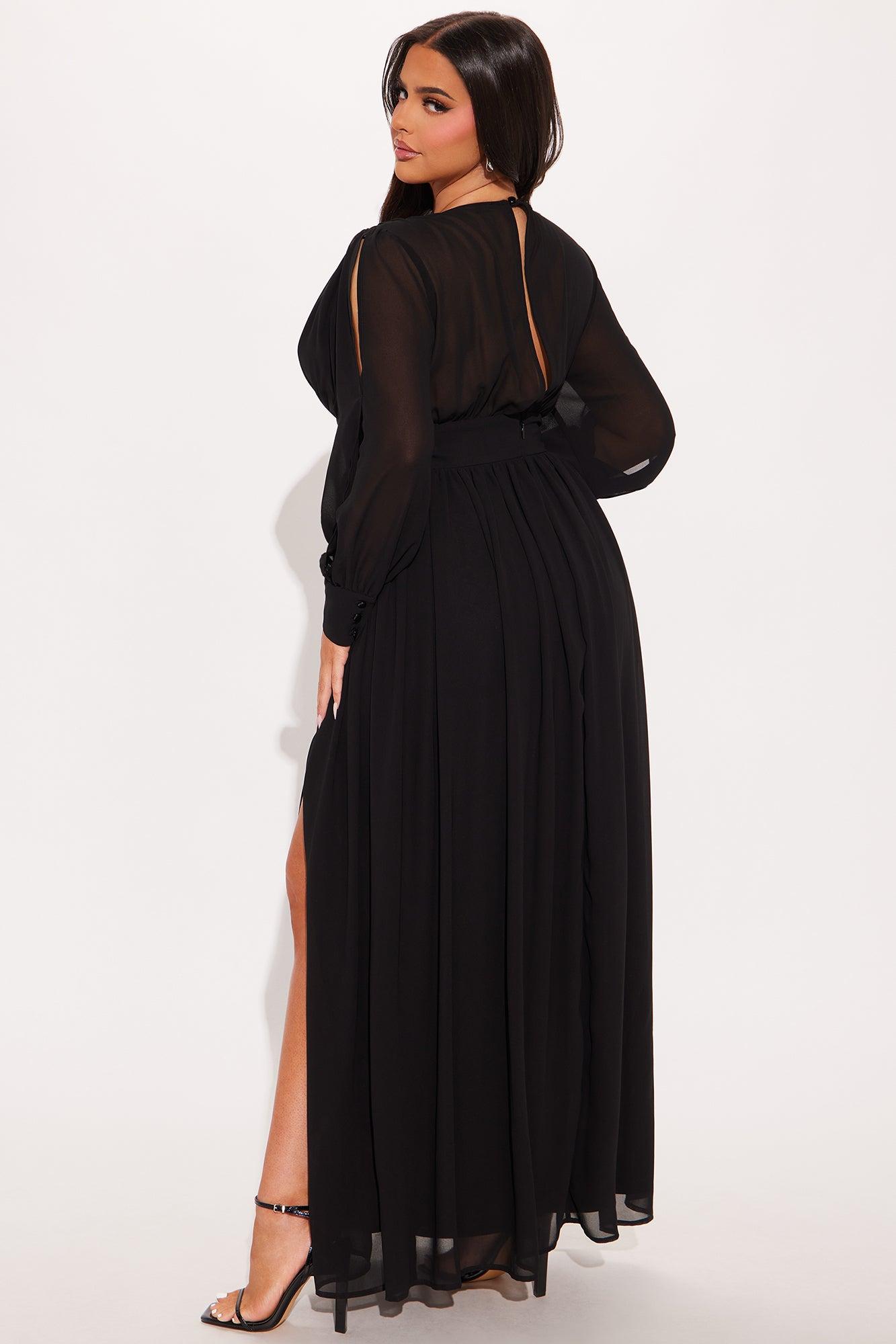 Hold Up Maxi Dress - Black Product Image