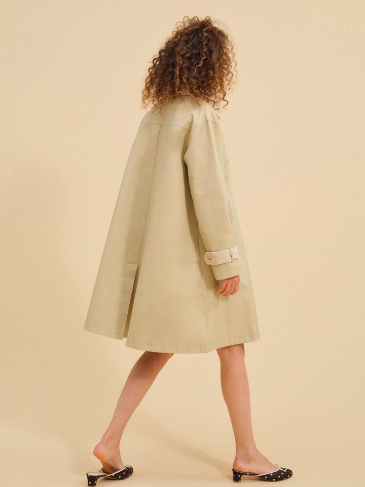 Gabardine Trench Coat — CAMEL Product Image
