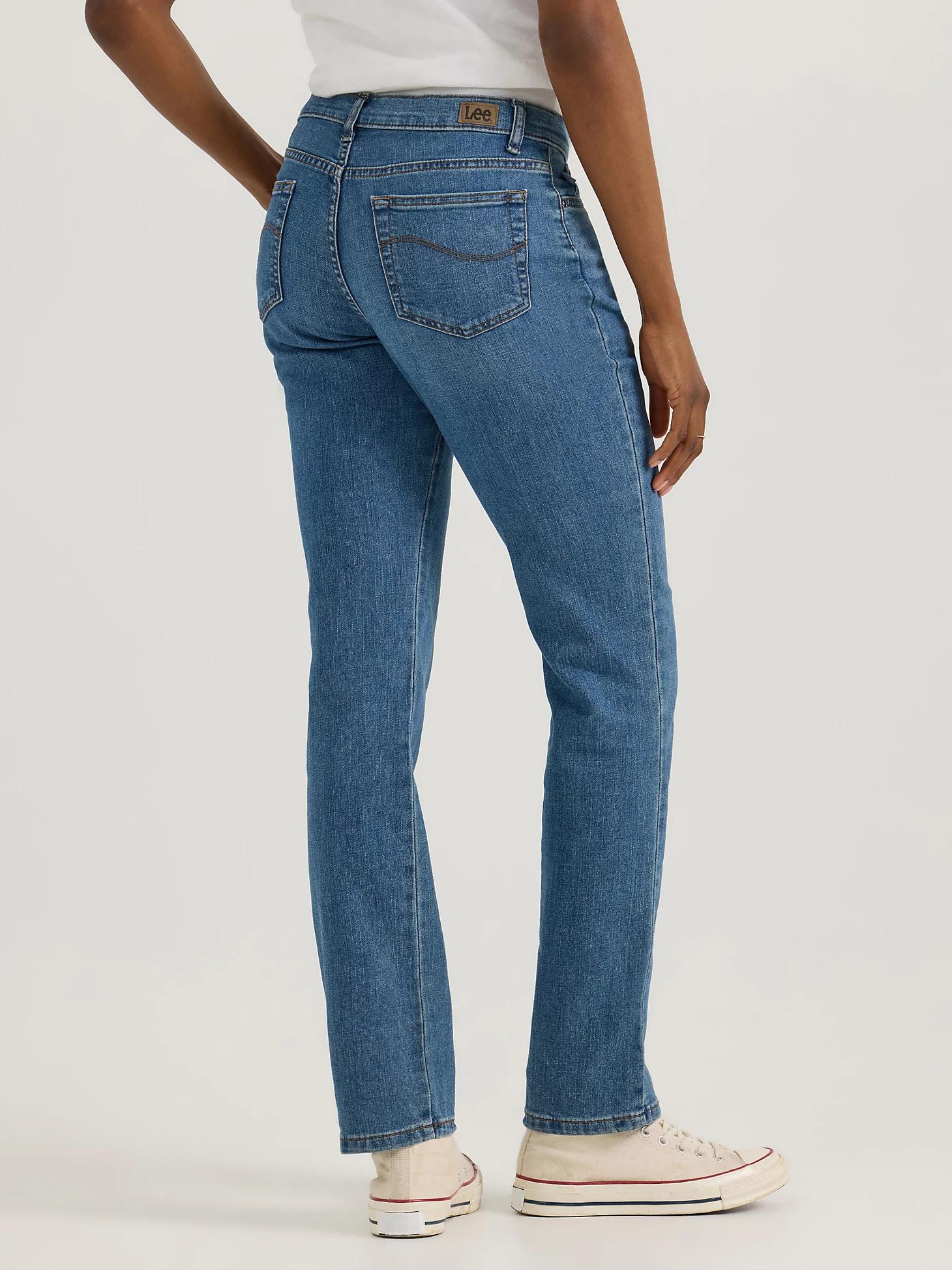 Women’s Stretch Relaxed Fit Straight Leg Jean | Women's Jeans | Lee® Product Image