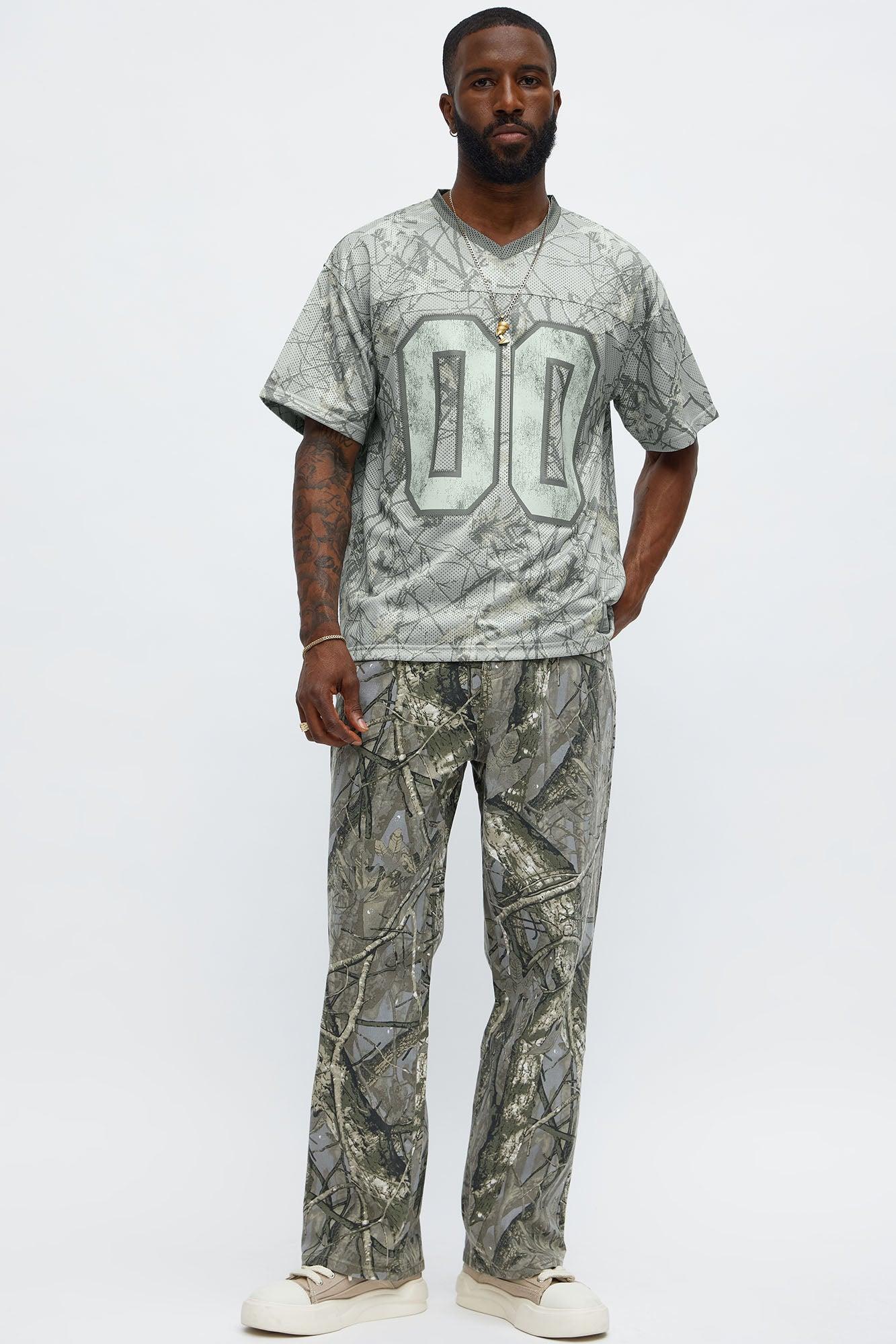 Short Sleeve Camo Jersey - Grey Male Product Image