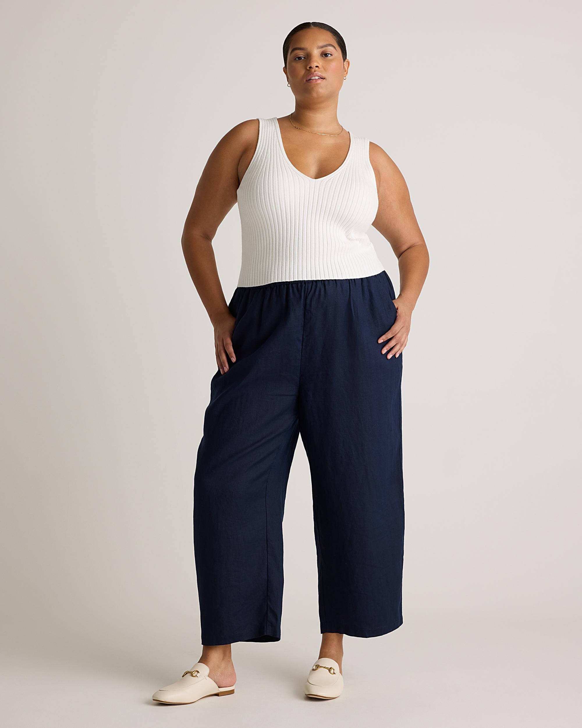 Quince | Women's Eco-Knit Cropped Sweater Tank Top Lenzing Modal Product Image