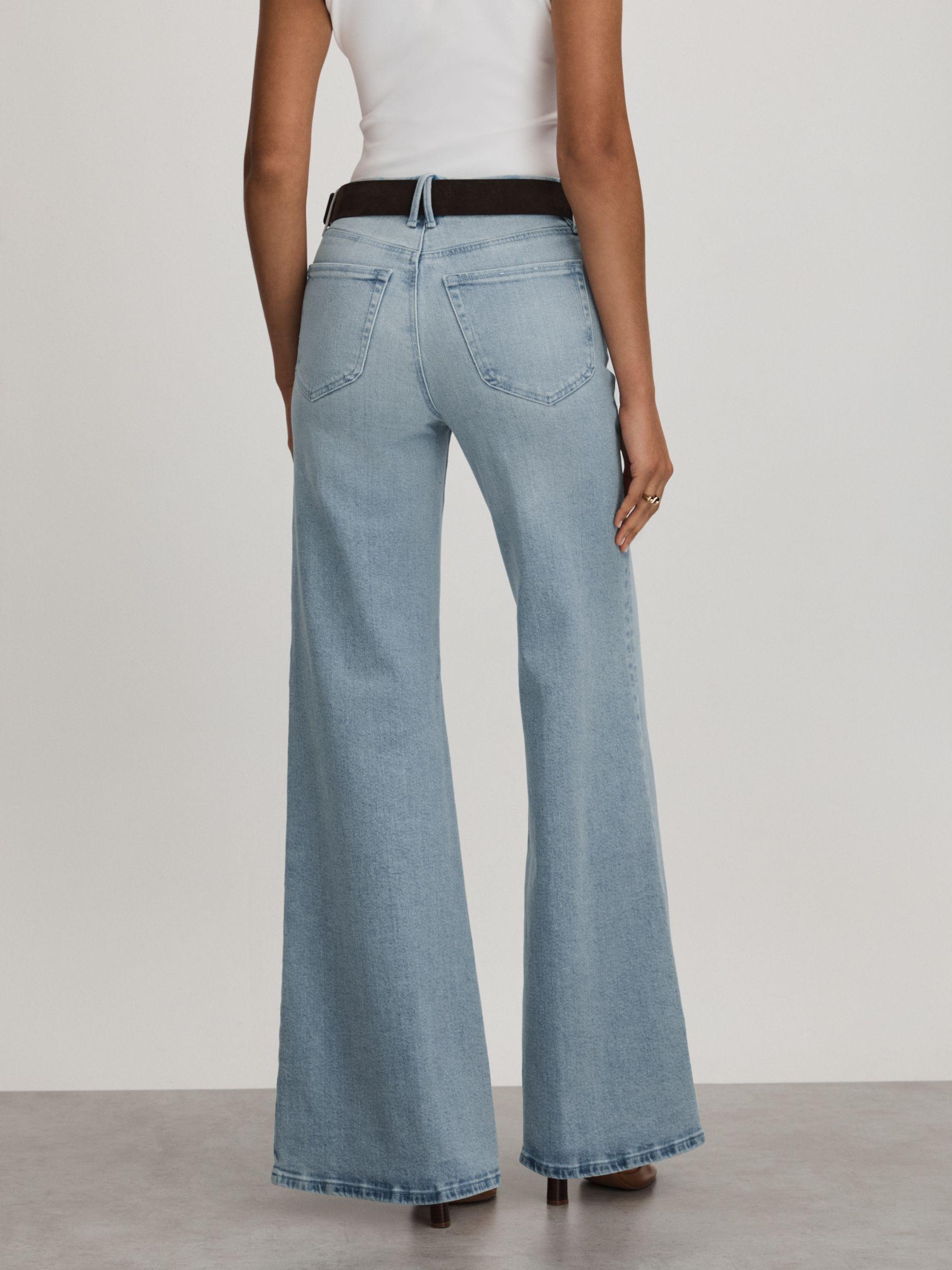 Good Waist Palazzo Pale Blue Palazzo Jeans Product Image