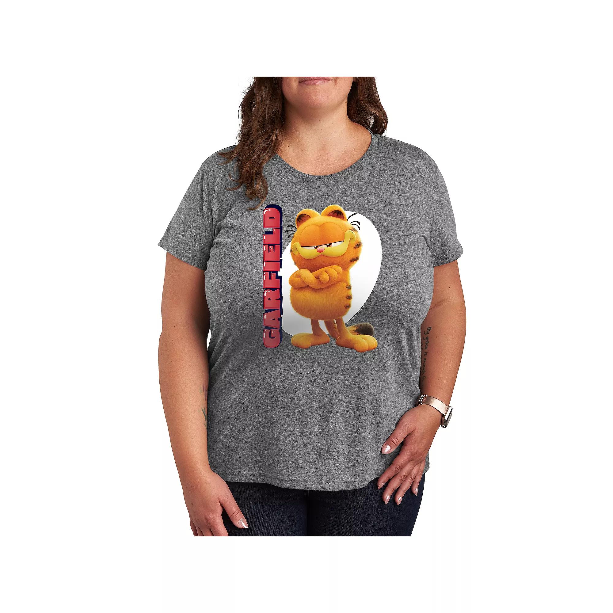Plus The Garfield Movie Vertical Graphic Tee, Women's,  Product Image