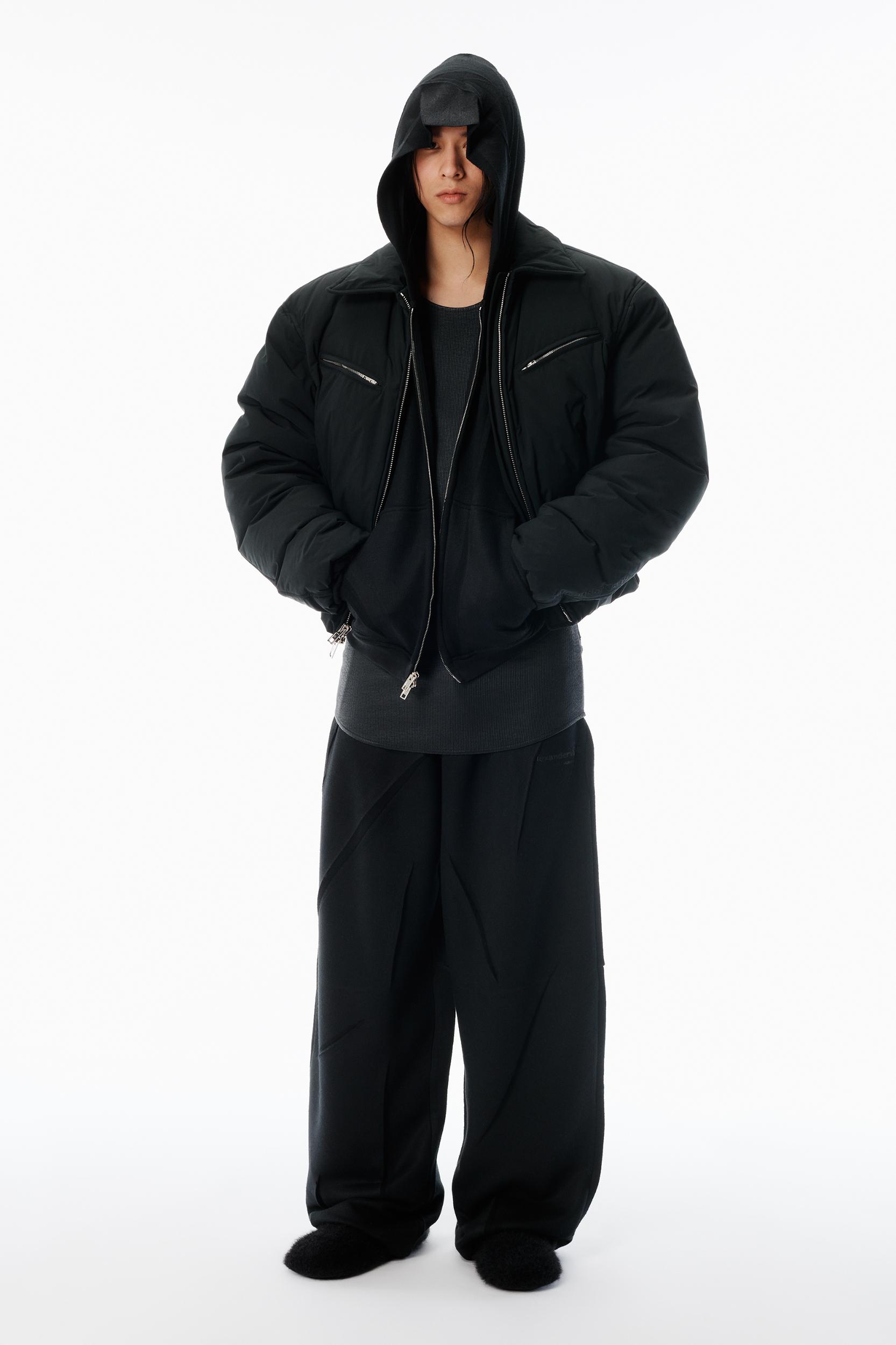 Black Essential Puffer Jacket  Product Image