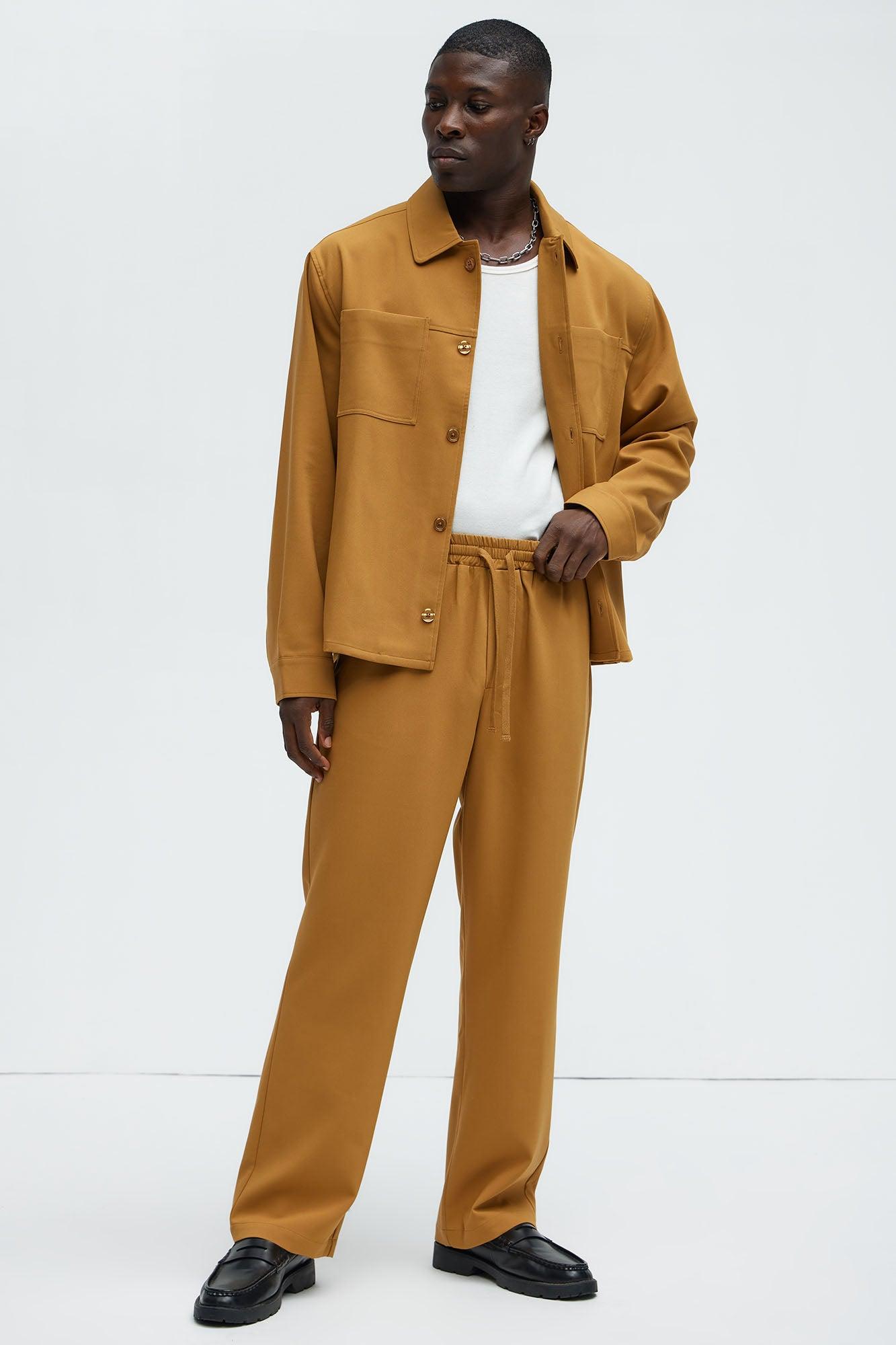 Ronan Straight Trousers - Camel Product Image