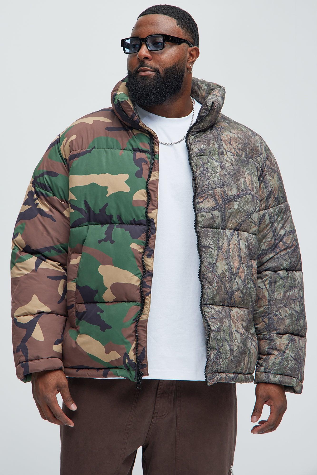 Shuffle Split Puffer Jacket - Camouflage Product Image