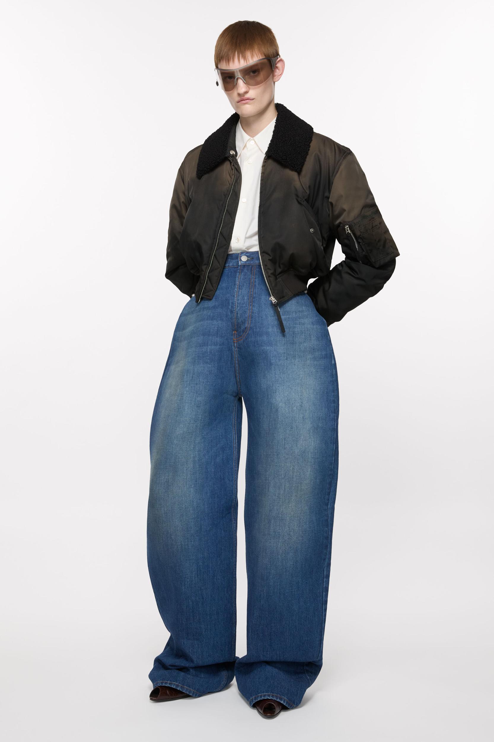 Bomber jacket furry collar Product Image