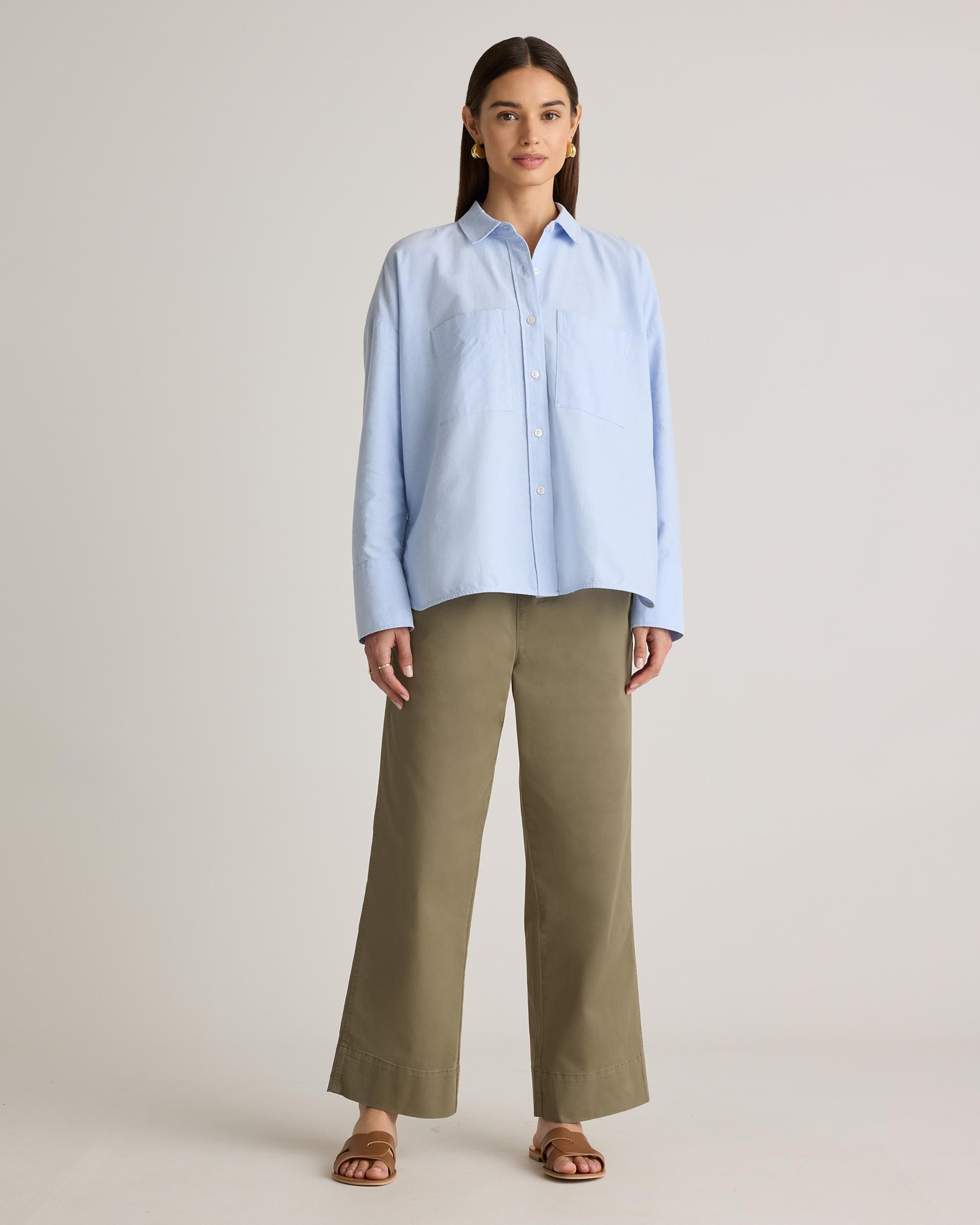 Quince | Women's Boxy Oxford Shirt Size XL, Organic Cotton Product Image