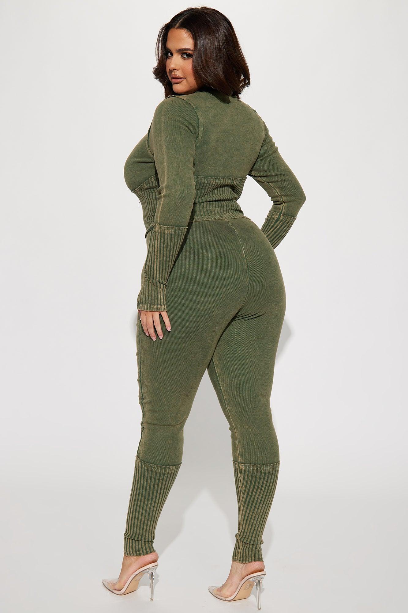 Always Hanging Out Legging Set - Olive Product Image