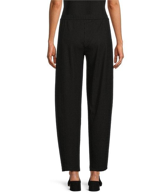 Eileen Fisher Textured Stretch Rib Lantern Ankle Pants Product Image